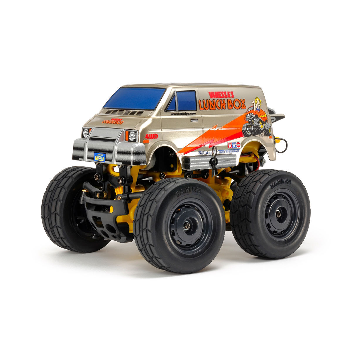 Tamiya 1/24 Lunch Box Mini SW-01 4x4 Monster Truck Kit, Gold