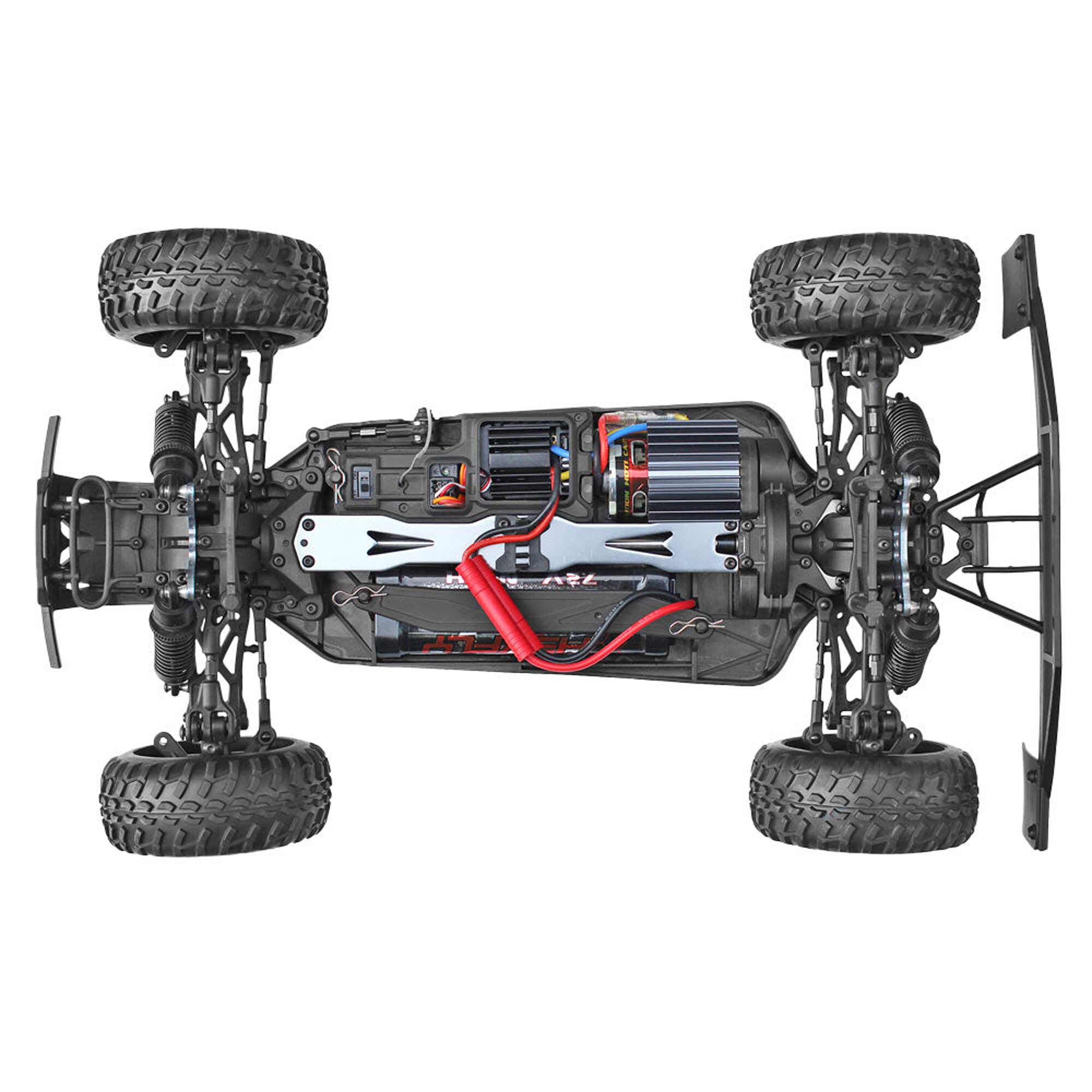 Redcat Racing 1/10 Blackout SC 4WD Short Course Truck Brushed RTR, Red