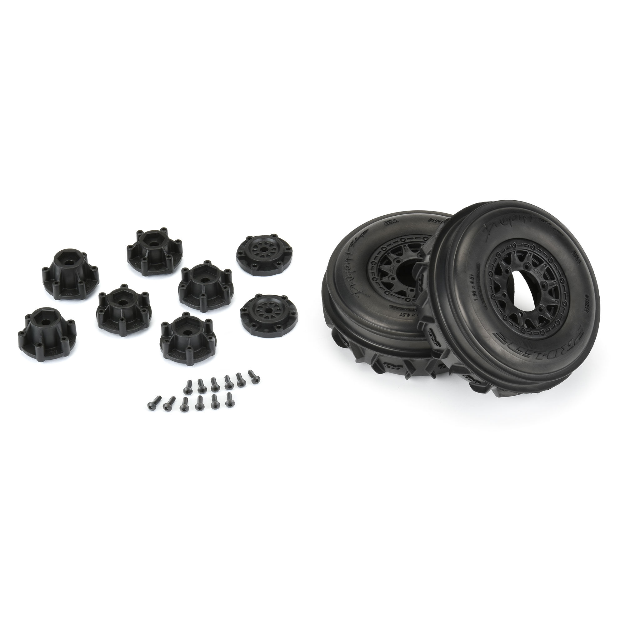 Pro-Line Racing 1/10 Dumont Front Paddle/Rib 2.2"/3.0" SC Mounted 12mm Black Raid (2)