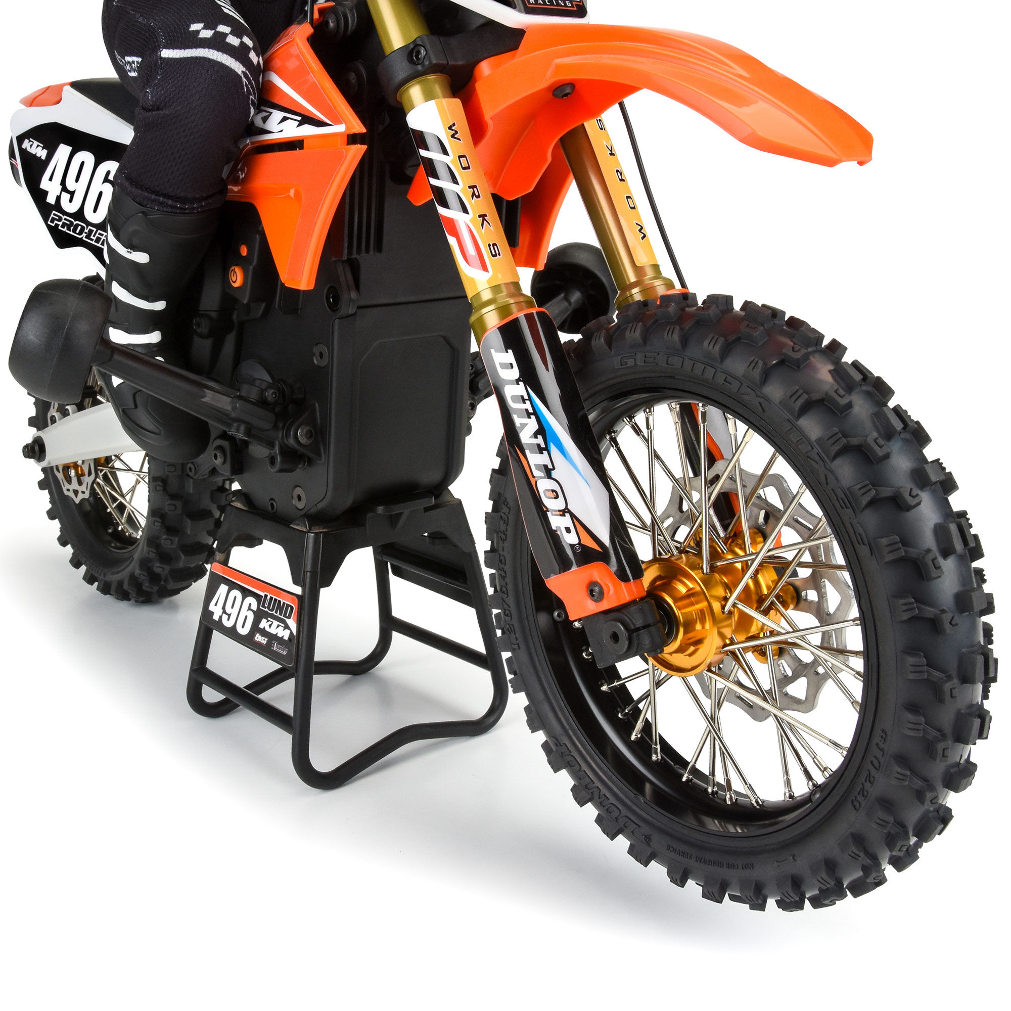 Pro-Line Racing 1/4 Pro-Spec Aluminum V2 Bead Front Wheel Black/Gold (1): Promoto-MX