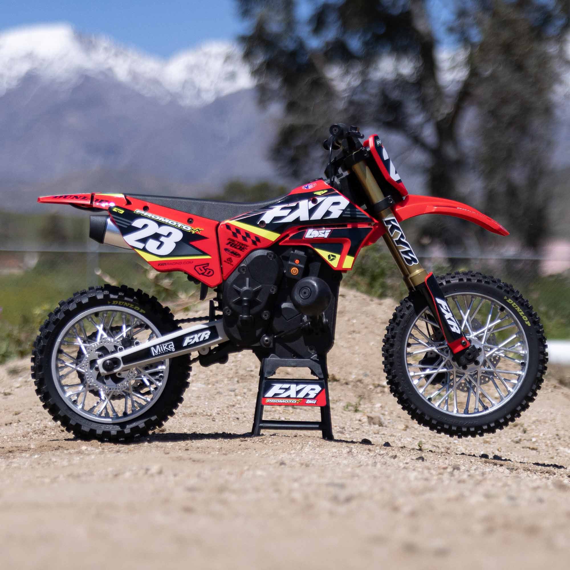 Losi 1/4 Promoto-MX FXR 2S RTR Brushless Motorcycle, Red