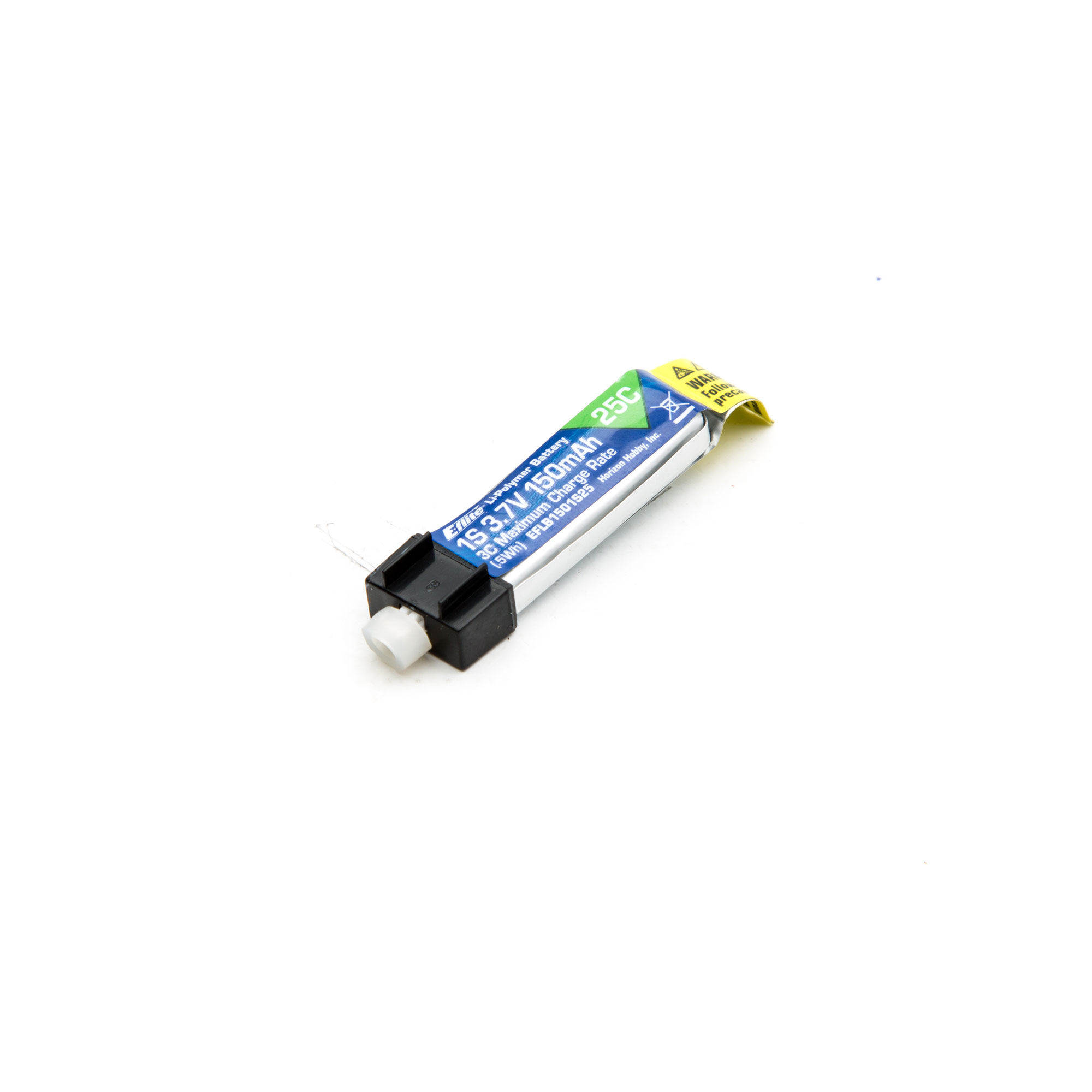 E-flite 3.7V 150mAh 1S 25C LiPo Battery: PH 1.25 (Ultra Micro)
