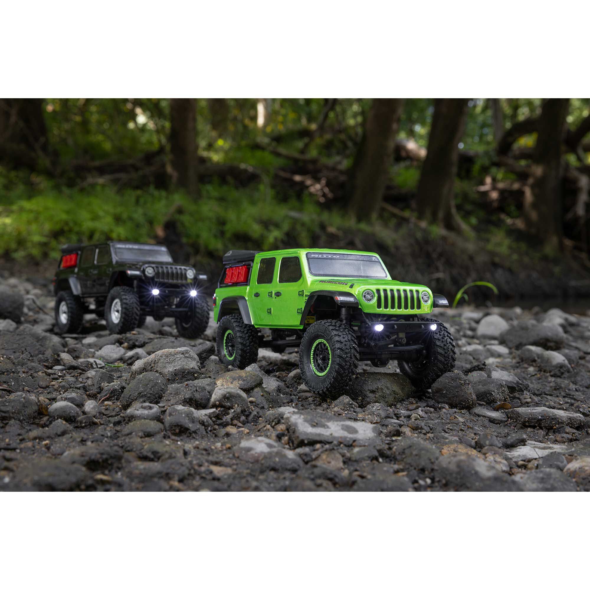 Axial 1/24 SCX24 Jeep JT Gladiator 4X4 RTR Brushed Rock Crawler (Battery & Charger Included), Green