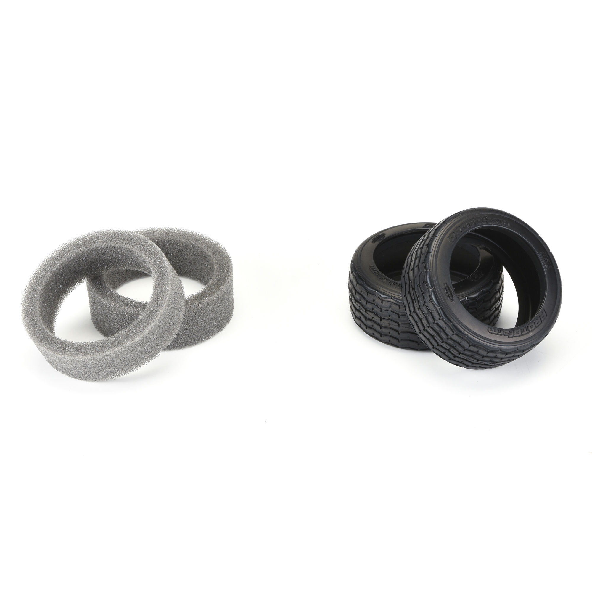 PROTOform 1/10 PROTOform VTA Front 26mm VTA Tires Mounted 12mm Blk Wheels (2)