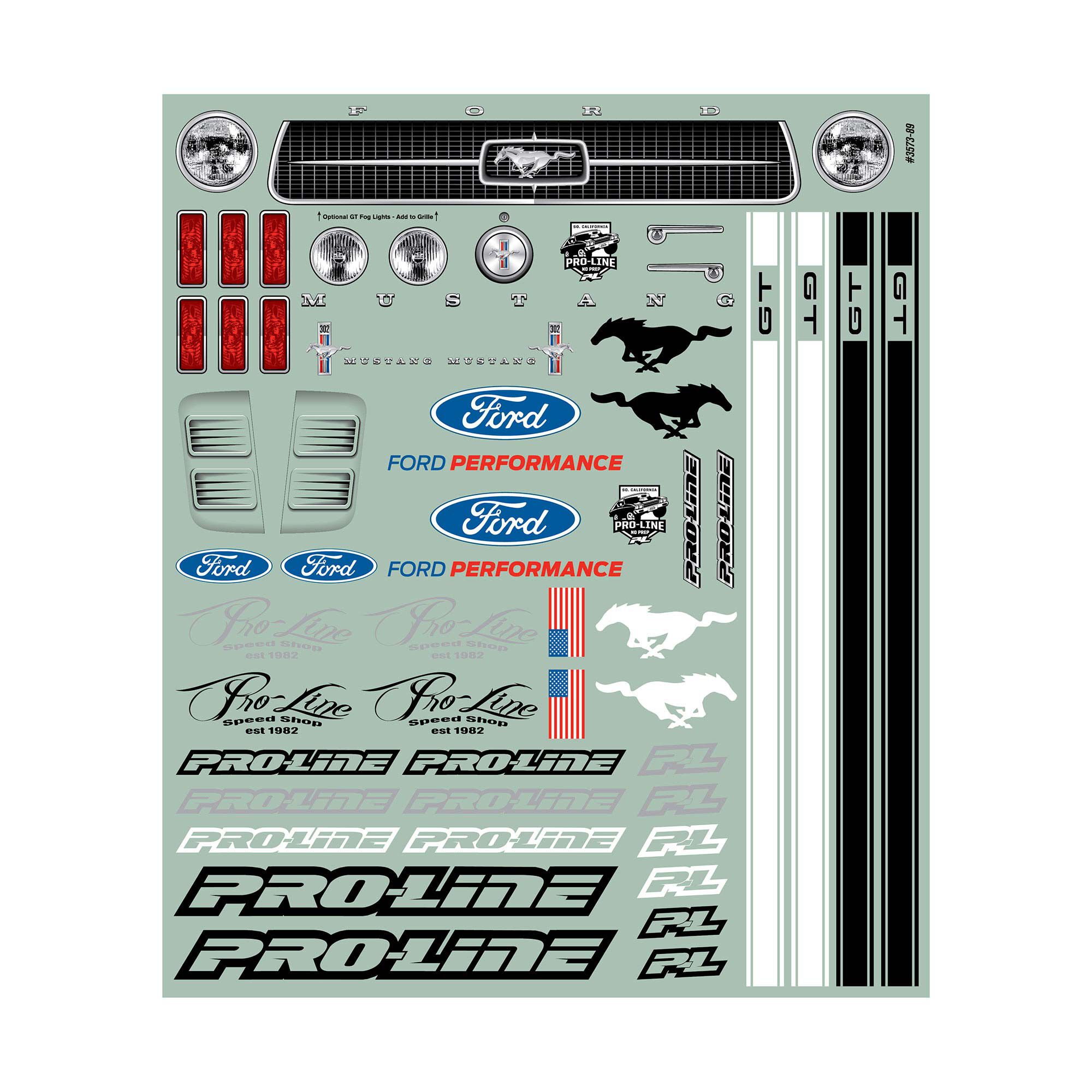 Pro-Line Racing 1/10 1967 Ford Mustang Clear Body: Drag Car