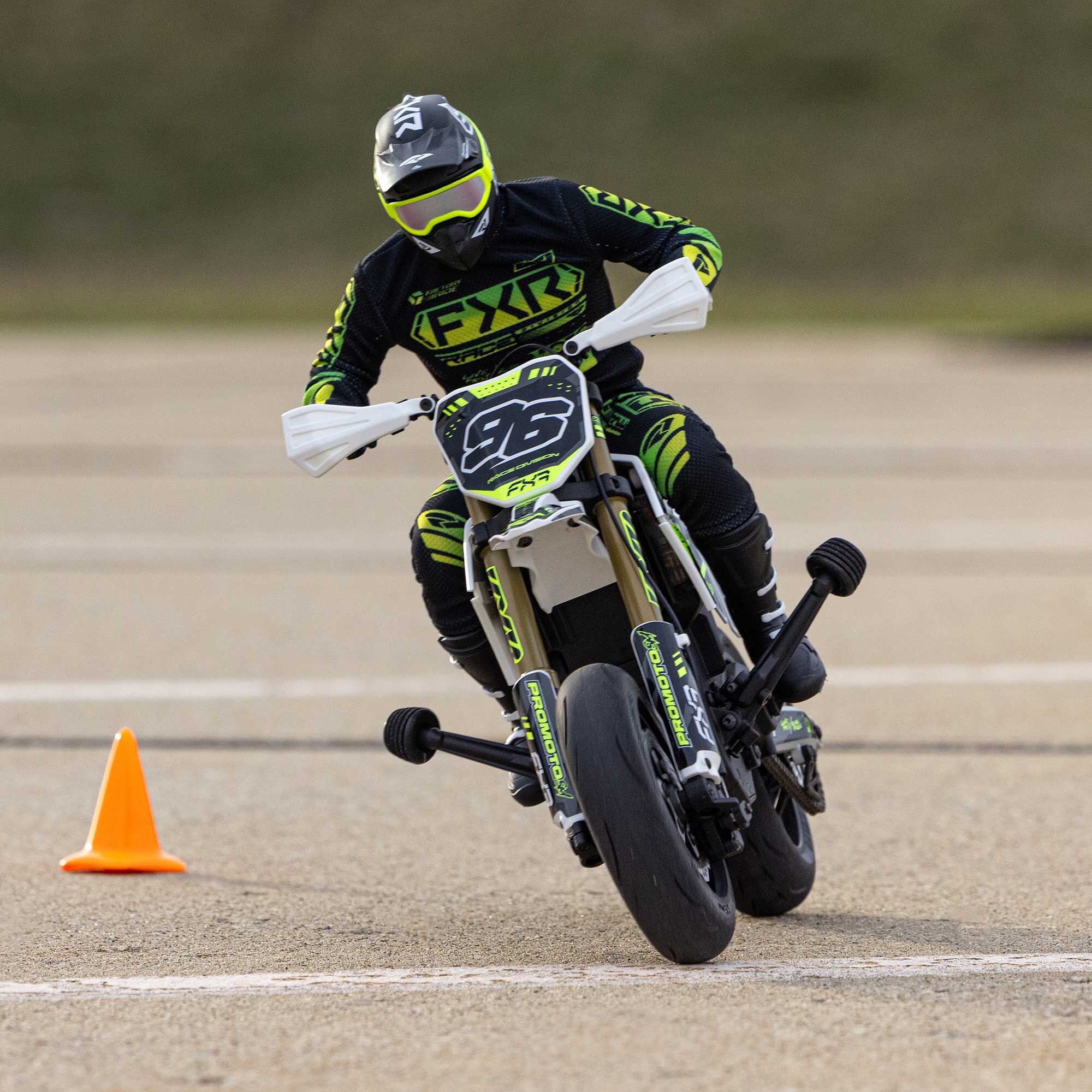 Losi 1/4 Promoto-SM FXR Supermoto Motorcycle RTR Basic, White