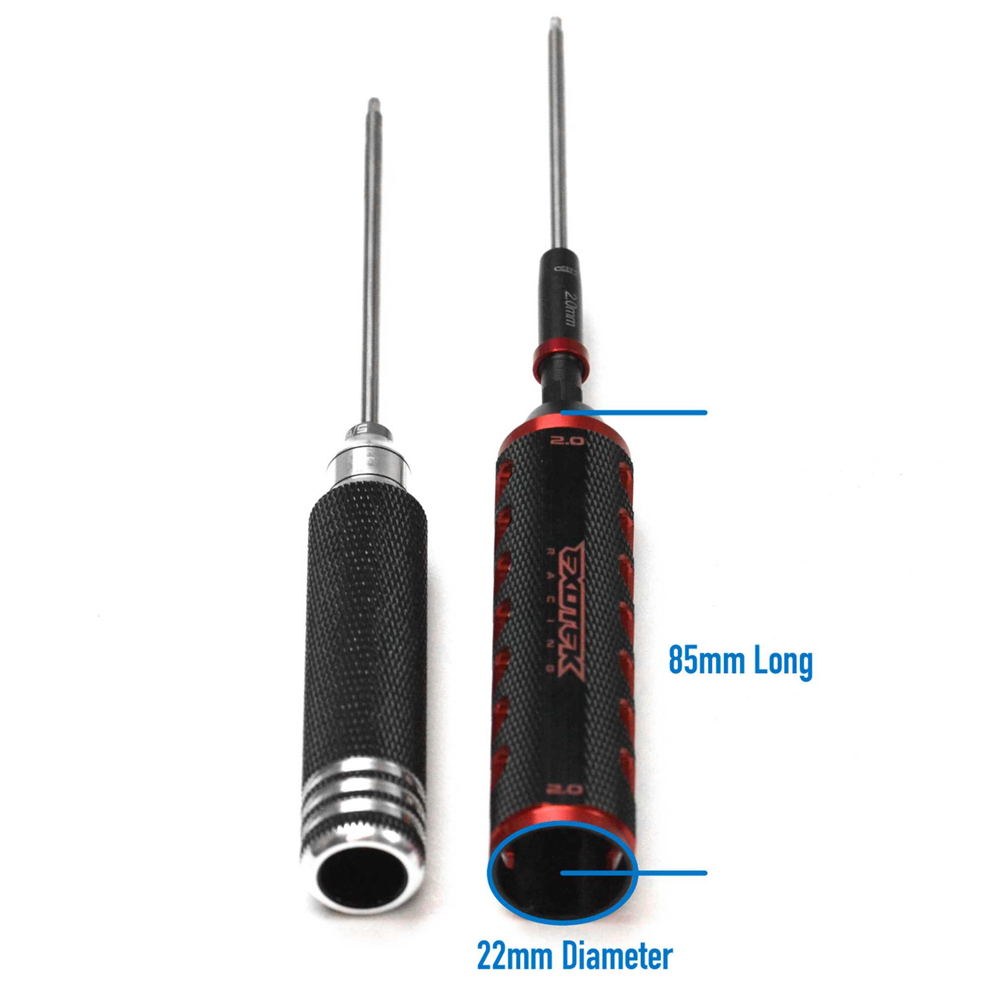 EXOTEK RACING LLC EXOTEK GRIP-LOCK WRENCH HANDLE 1.5mm, for use with 1/4" and MIP Speed Tip bits- 1.5mm marking