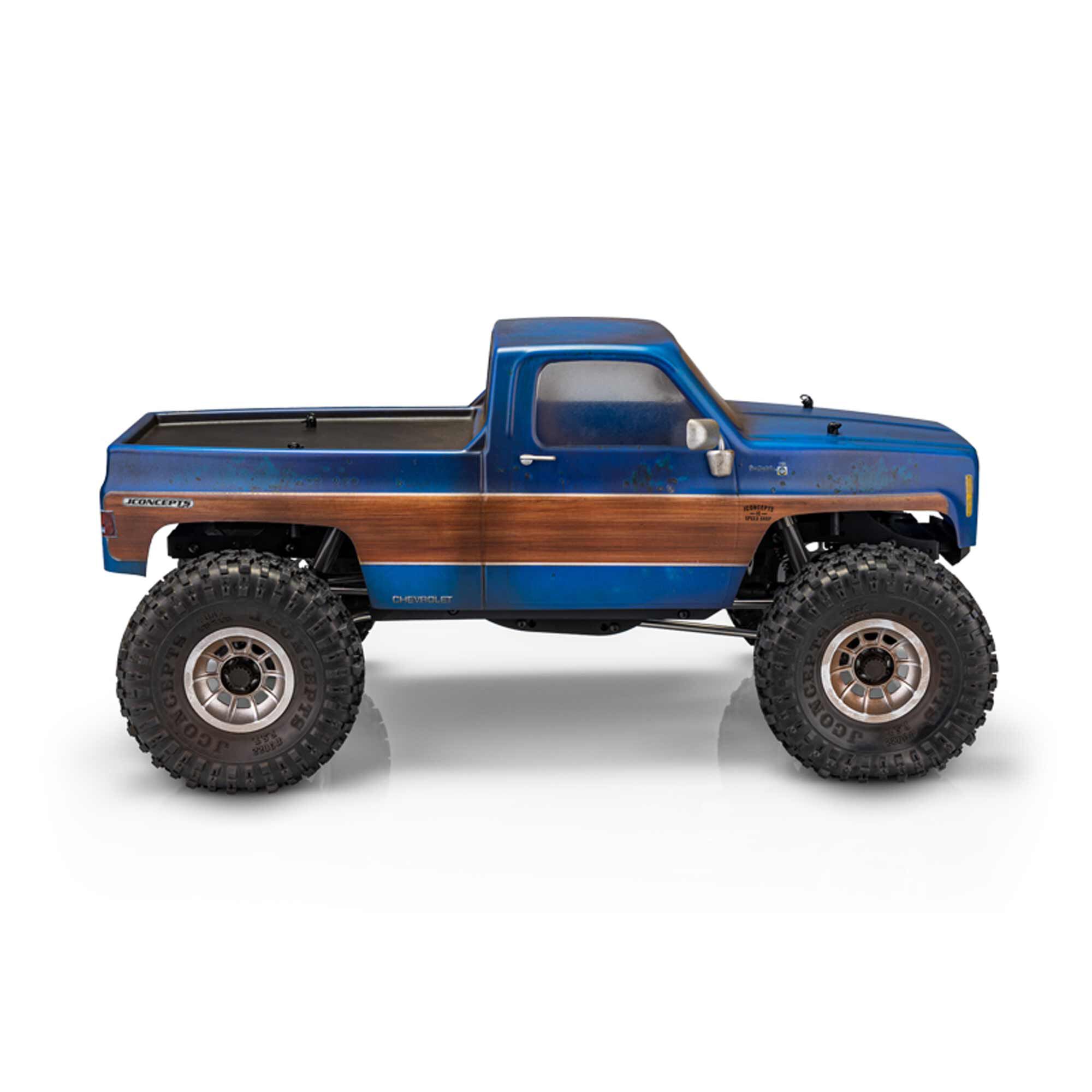 JConcepts, Inc. 1978 Chevy K10 Truck Body, 12.3in Wheelbase Rock Crawlers