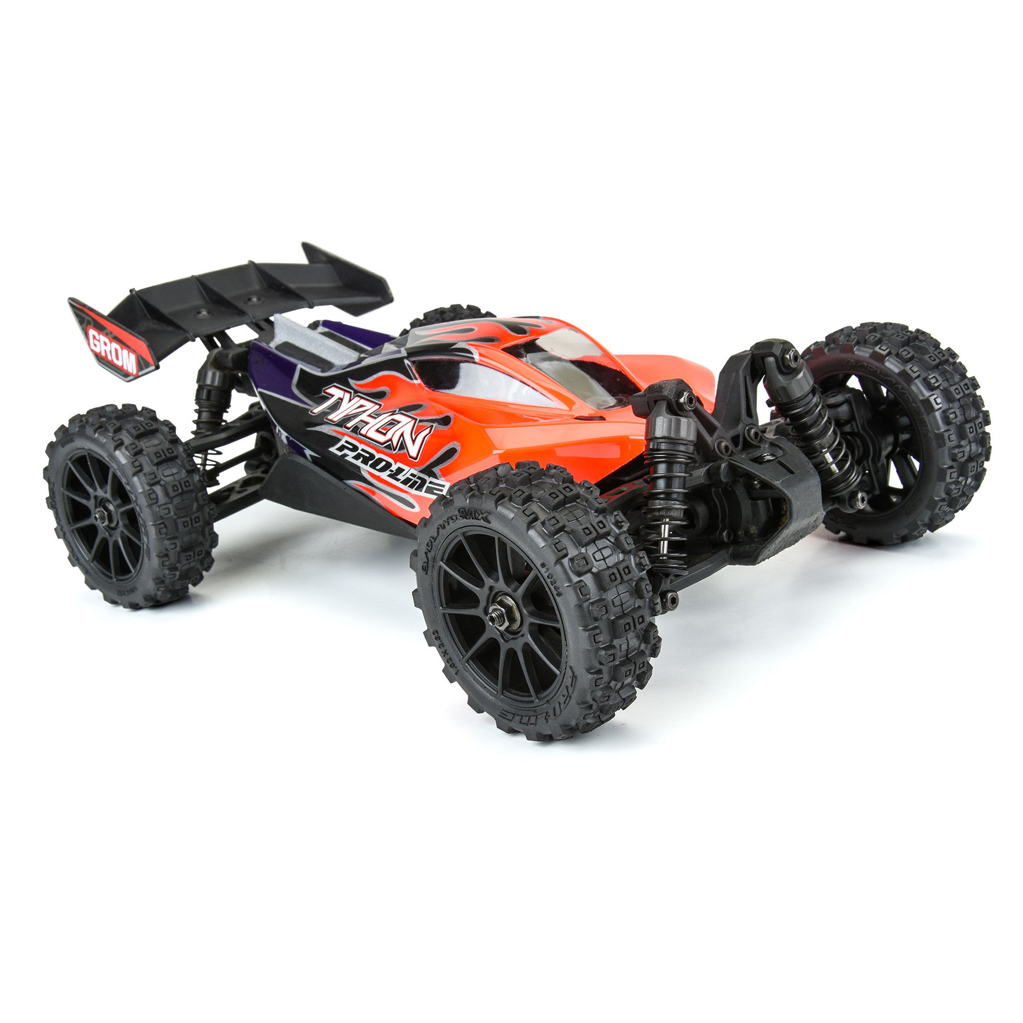 Pro-Line Racing Badlands MX 1.9" Buggy Tires MTD Mach-10 Black Wheels: Typhon GROM