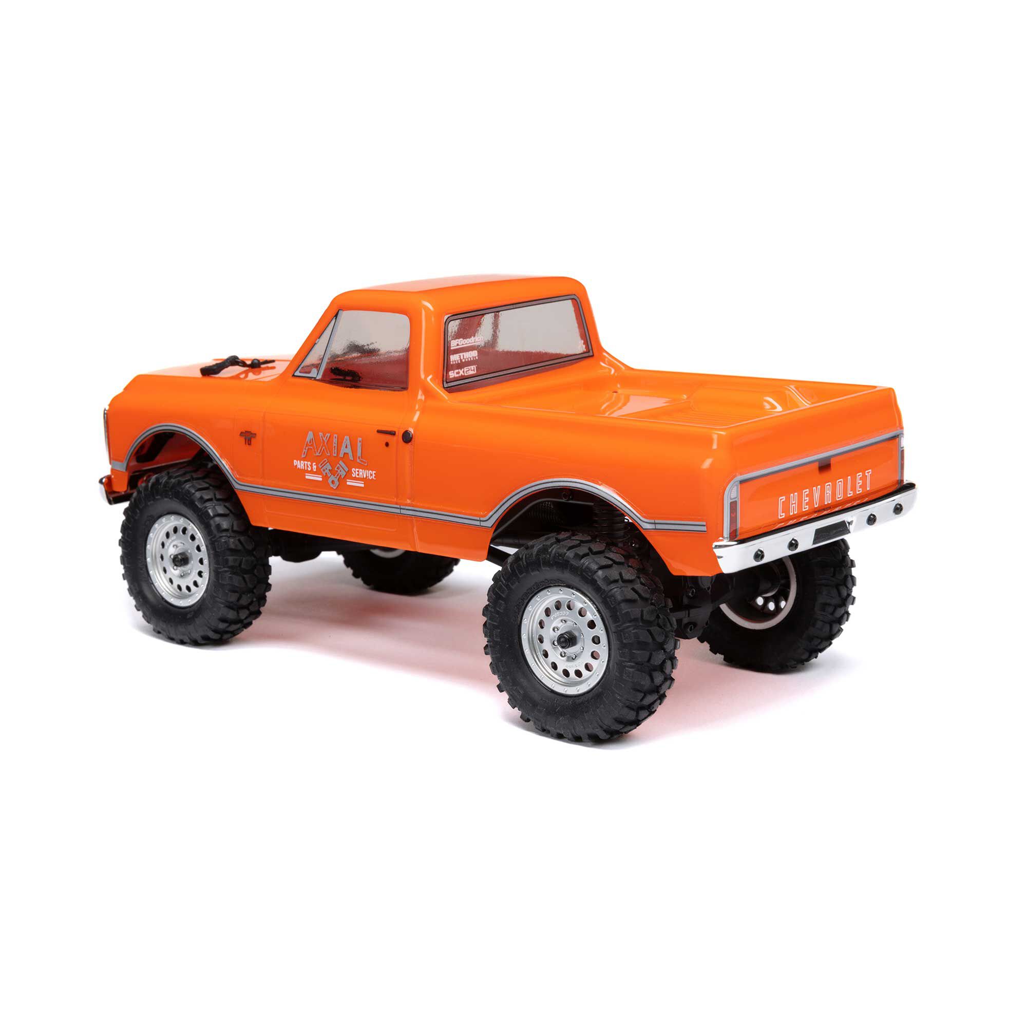 Axial 1/24 SCX24 1967 Chevrolet C10 4X4 RTR Brushed Rock Crawler (Battery & Charger Included), Orange