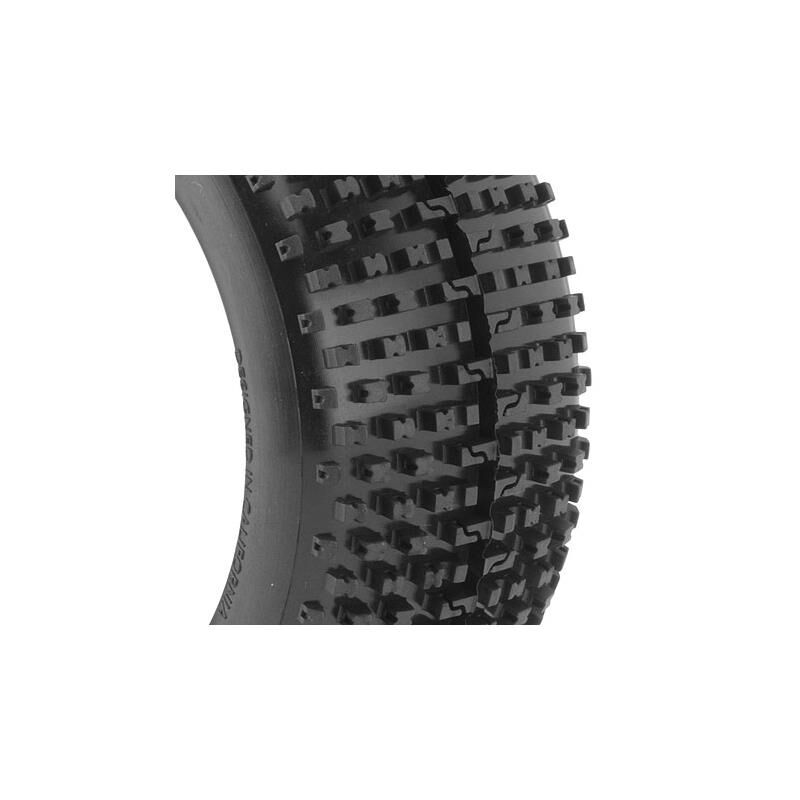 AKA PRODUCTS, INC. 1/8 I-Beam Soft Long Wear Pre-Mounted Tires, Yellow EVO Wheels (2): Buggy