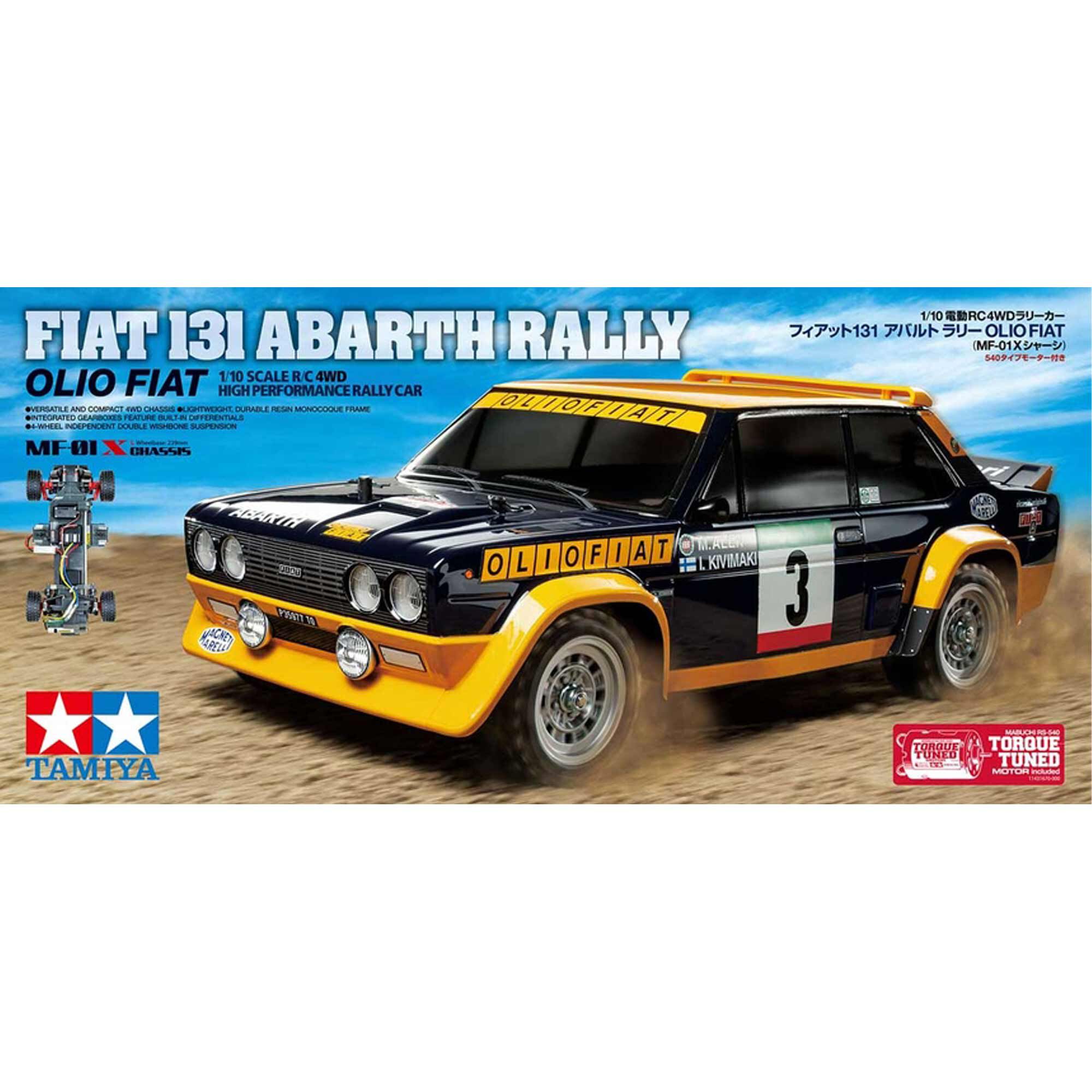 Tamiya 1/10 RC Fiat 131 Abarth Rally Olio Fiat (MF-01X)