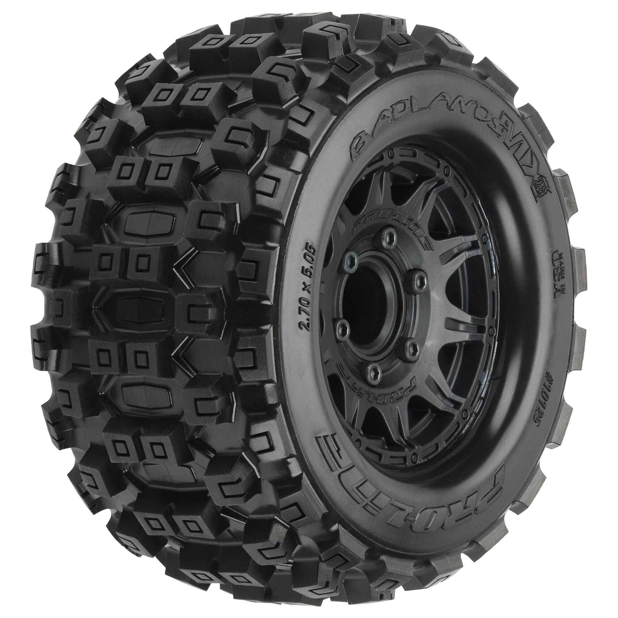 Pro-Line Racing 1/10 Badlands MX28 F/R 2.8" MT Tires MTD 12mm/14mm Black Raid (2)