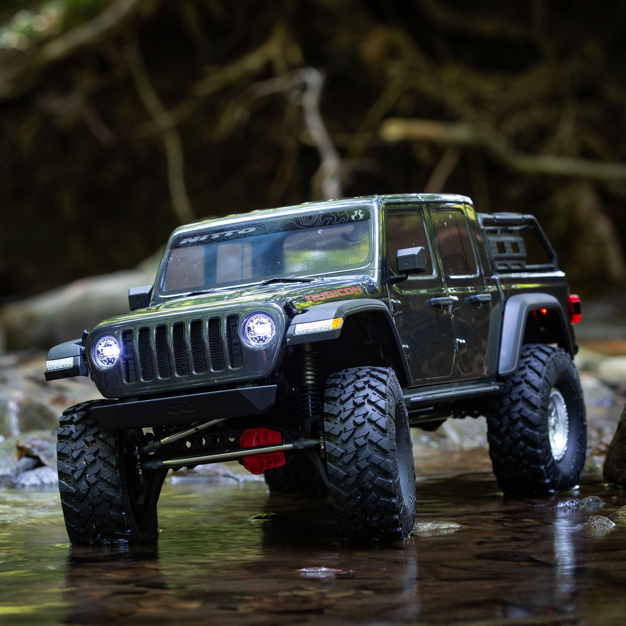 Axial 1/10 SCX10 III Jeep JT Gladiator 4X4 RTR Brushed Rock Crawler, Gray