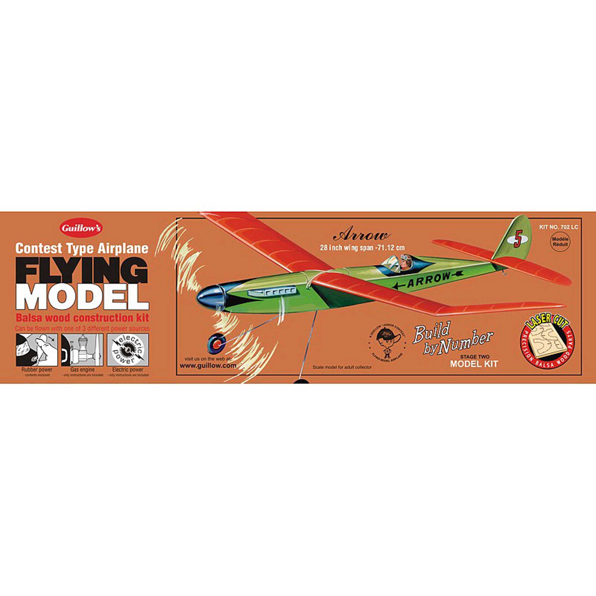 Guillow Arrow Laser Cut Kit, 28"
