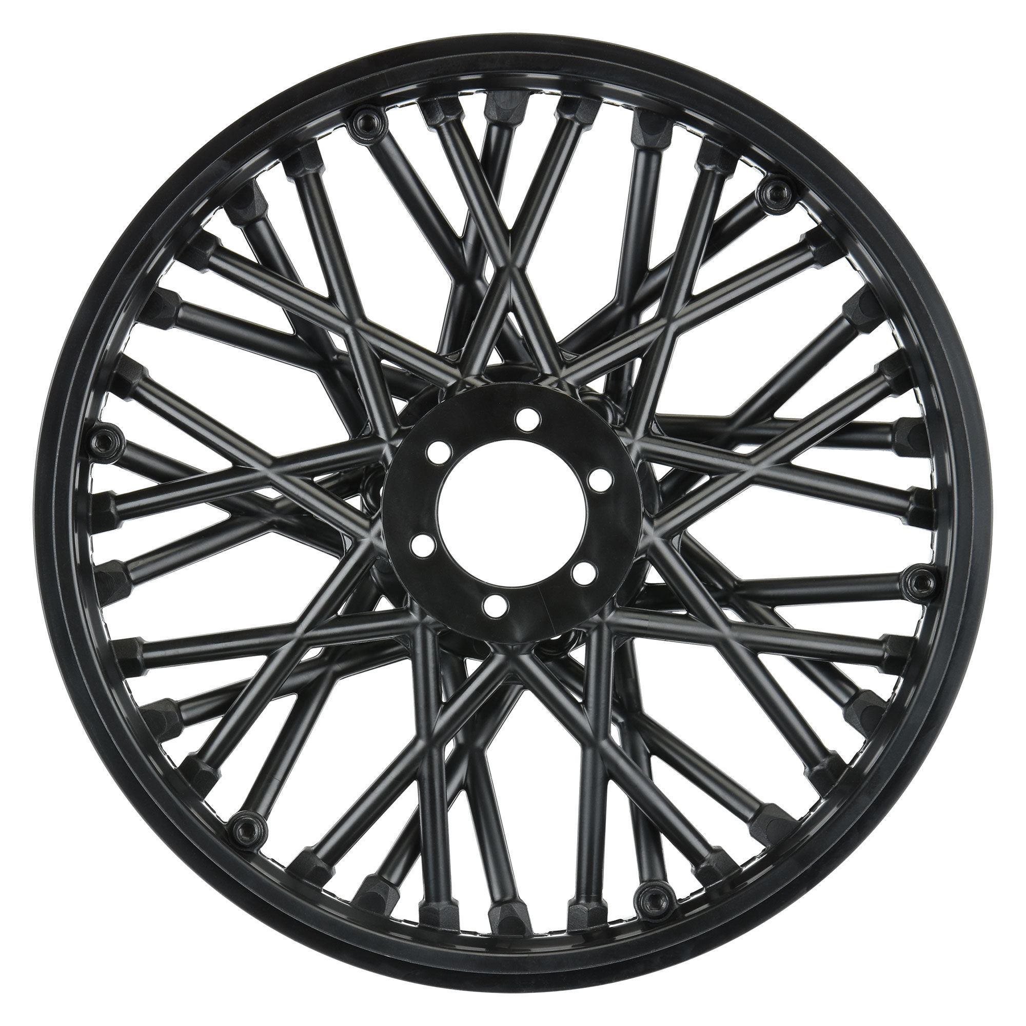 Pro-Line Racing 1/4 Bullyspoke V2 Bead Front Wheel Black: Promoto-MX