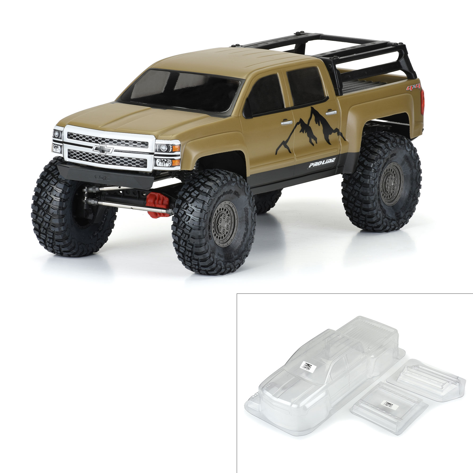 Pro-Line Racing 1/10 2015 Chevrolet Silverado Clear Body 13.9" WB