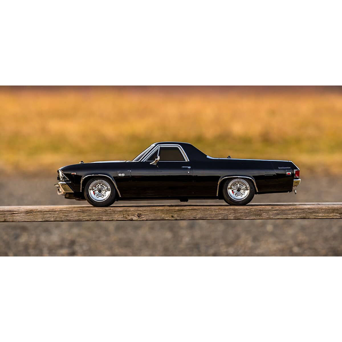 Kyosho 1/10 1969 Chevy El Camino Fazer Mk2 FZ02L Brushed 4x4 On-Road Touring RTR, Tuxedo Black