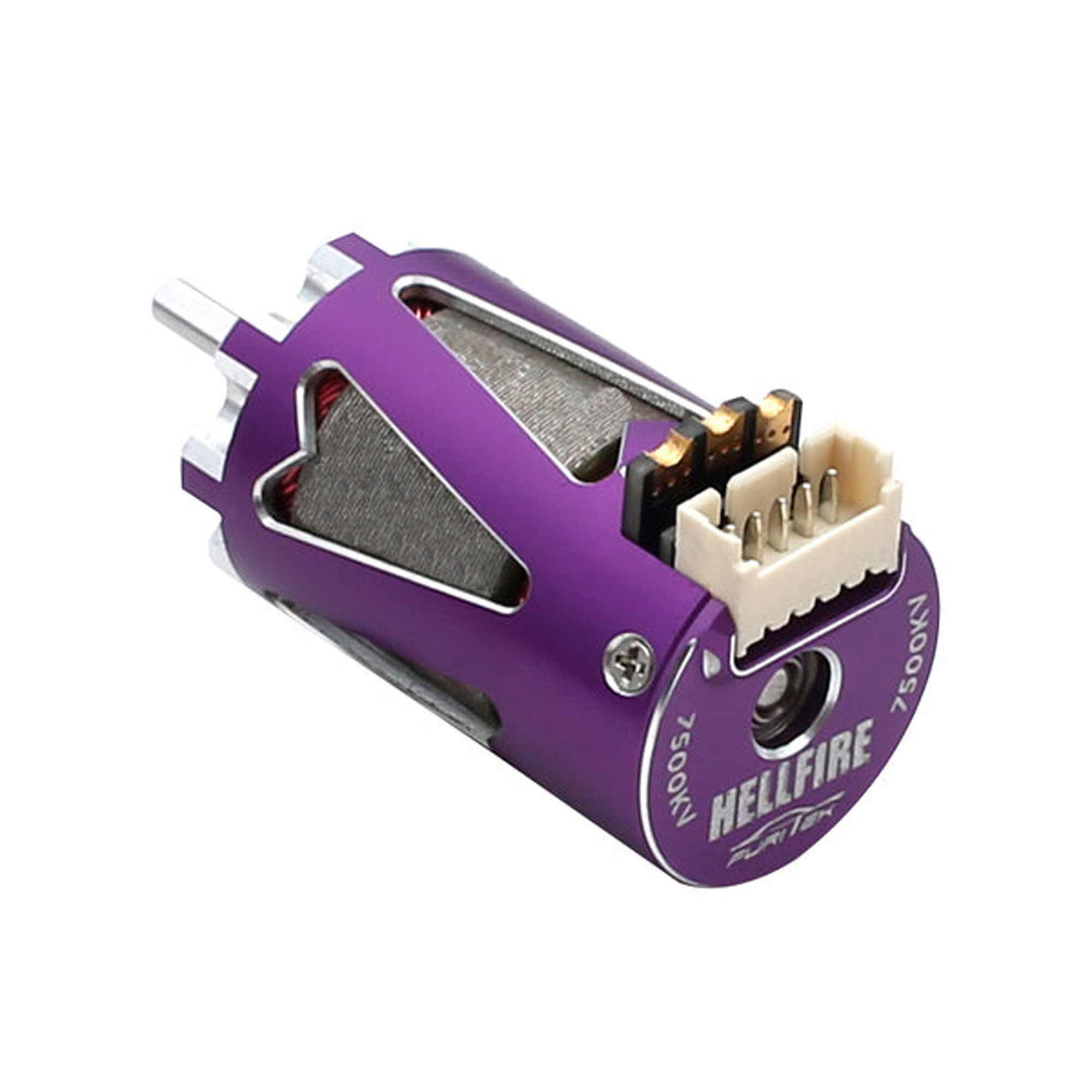 Furitek Hellfire 1410 7500Kv Sensored Brushless Motor, Purple