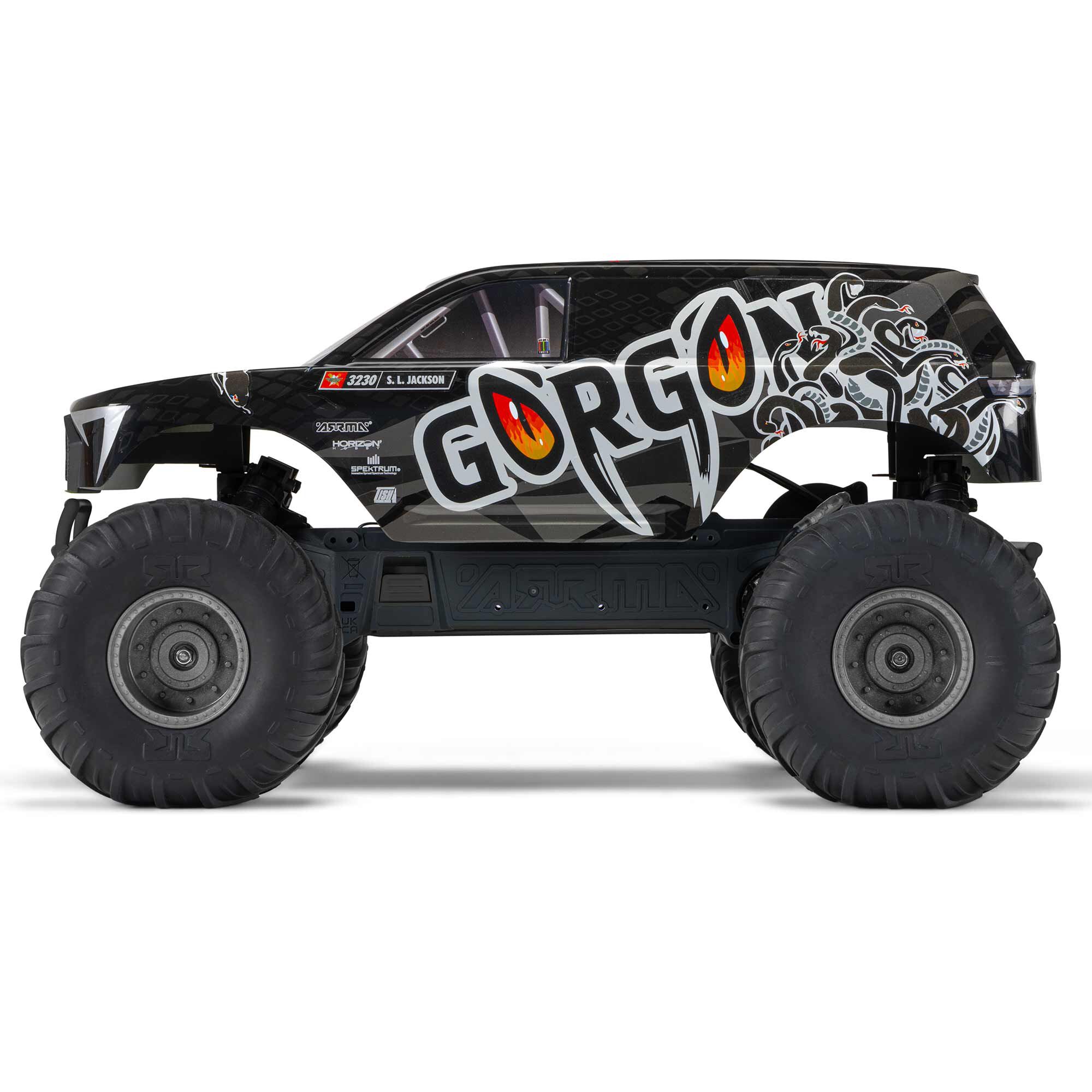 ARRMA 1/10 GORGON 2WD RTA Kit Brushed Monster Truck (Battery & Charger Included), Gun Metal