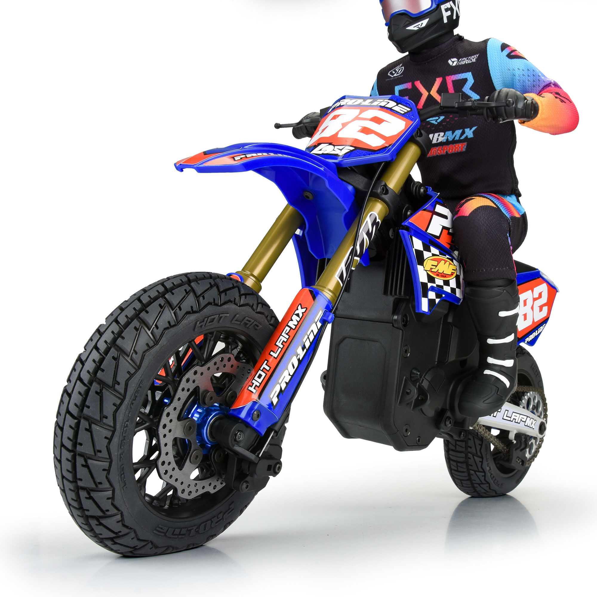 Pro-Line Racing 1/4 Supermoto Front Wheel Black: Promoto-MX/SM