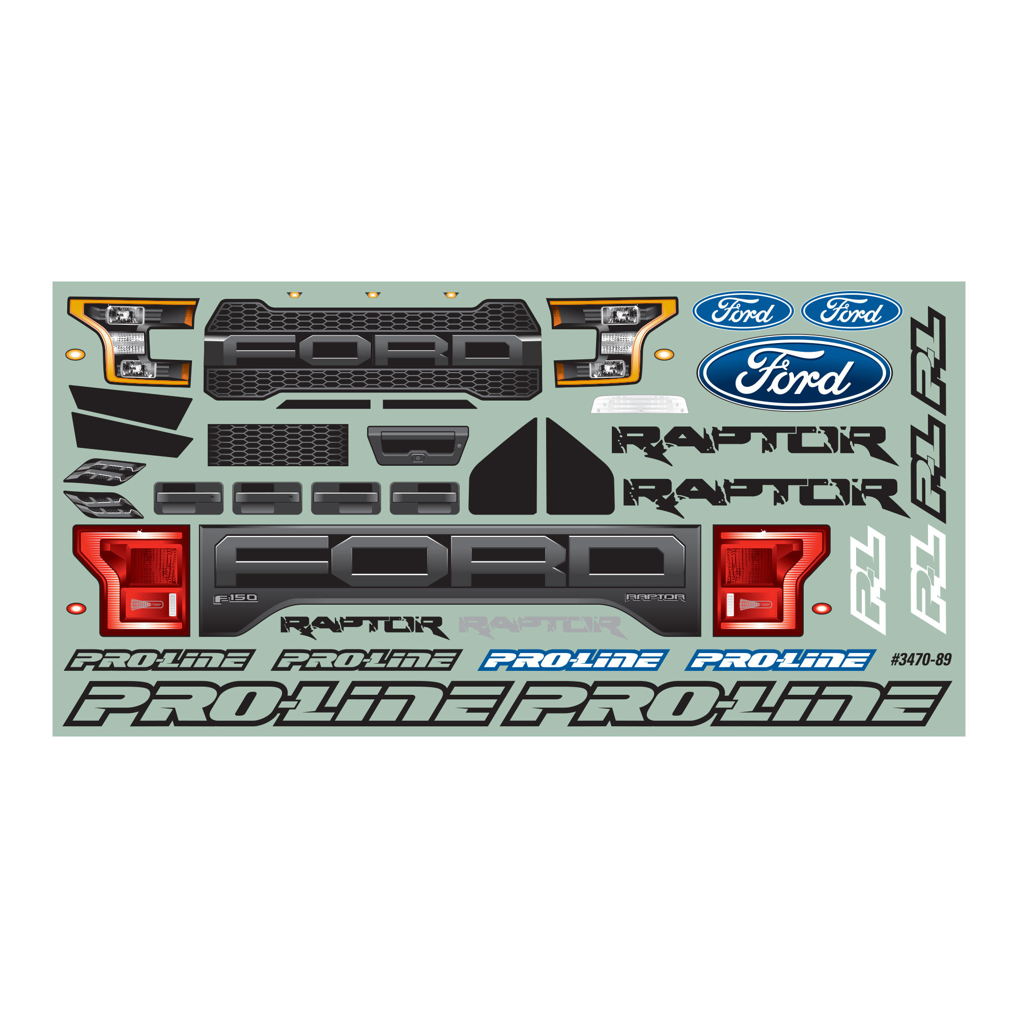 Pro-Line Racing 1/10 2017 Ford F-150 Raptor Clear Body: Stampede