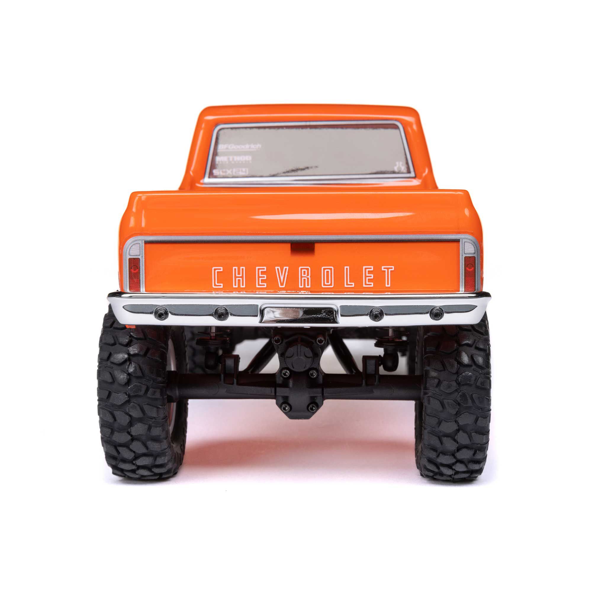 Axial 1/24 SCX24 1967 Chevrolet C10 4X4 RTR Brushed Rock Crawler (Battery & Charger Included), Orange