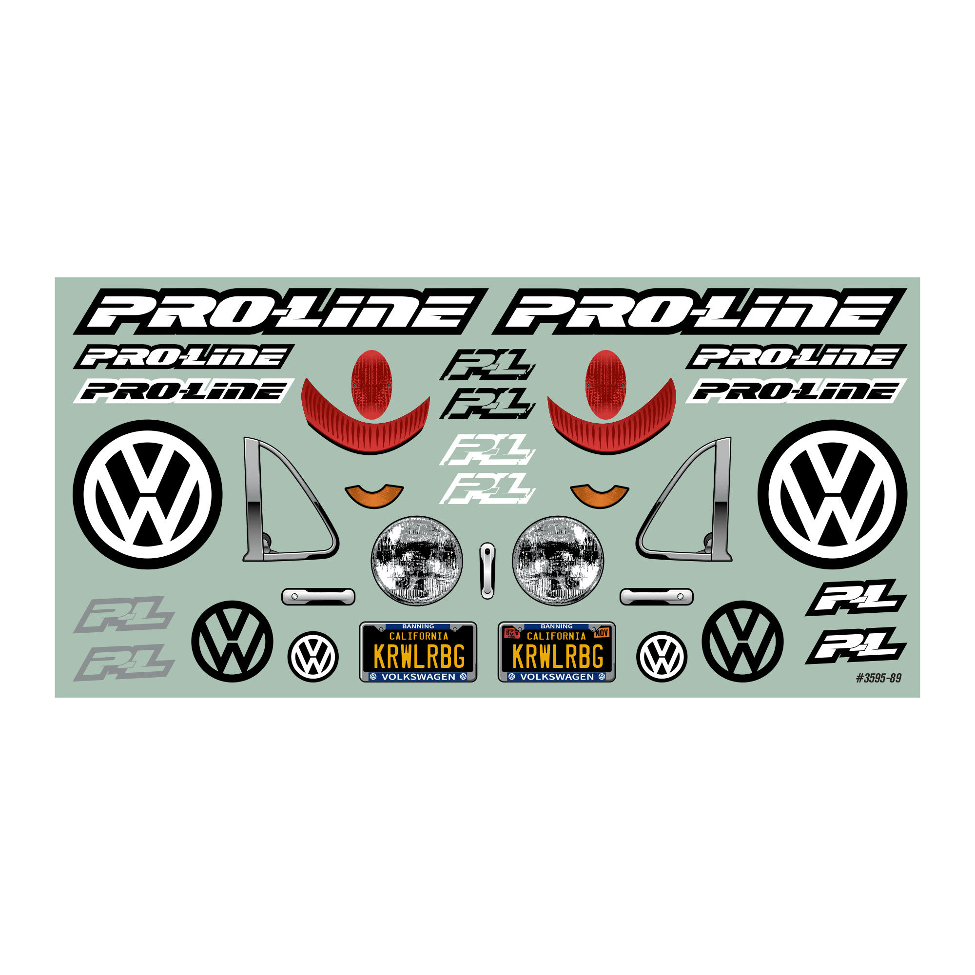 Pro-Line Racing 1/10 Volkswagen Beetle Clear Body 12.3" (313mm) Wheelbase Crawlers