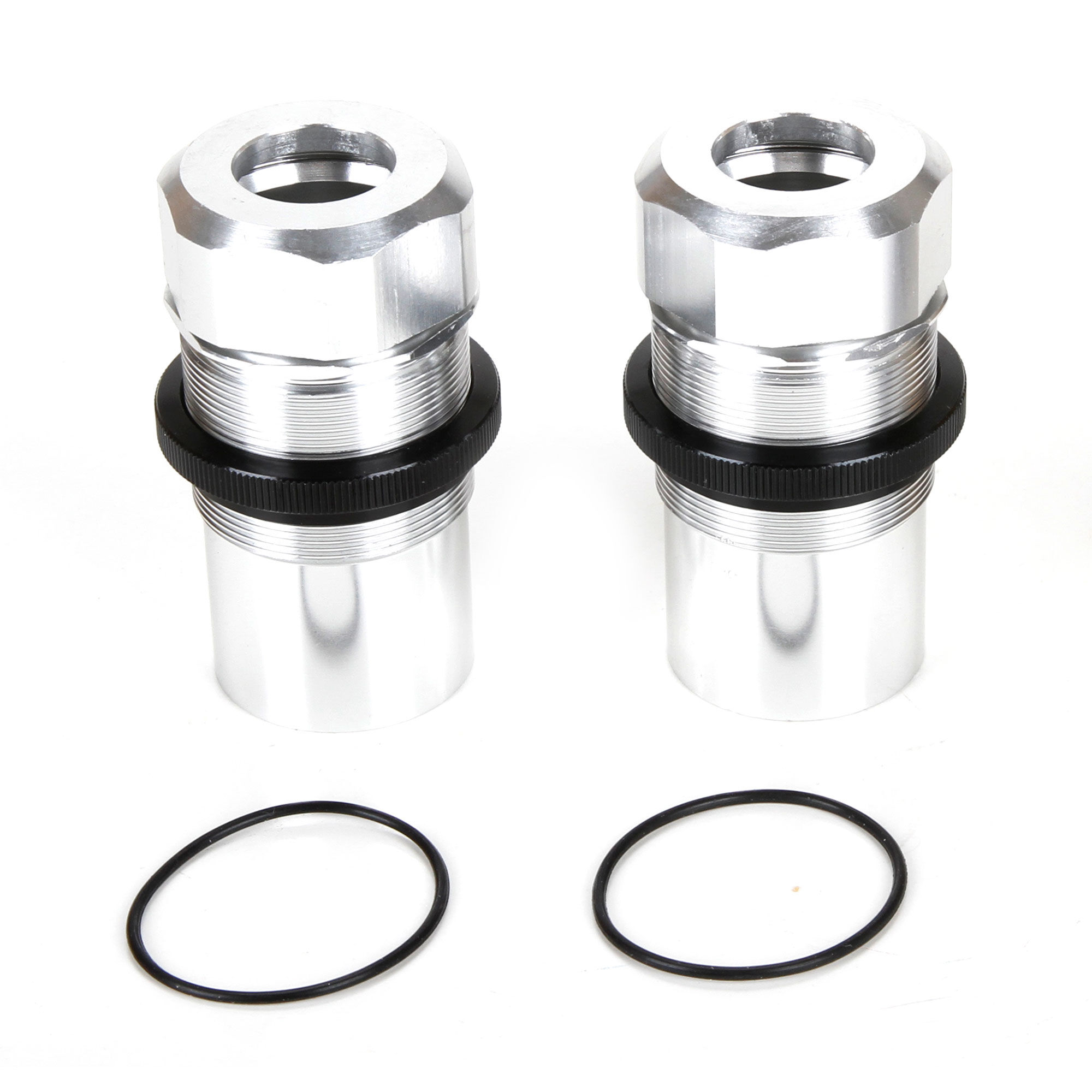 Losi Fr Rr Shock Body Cap AL Slvr(2) MTXL