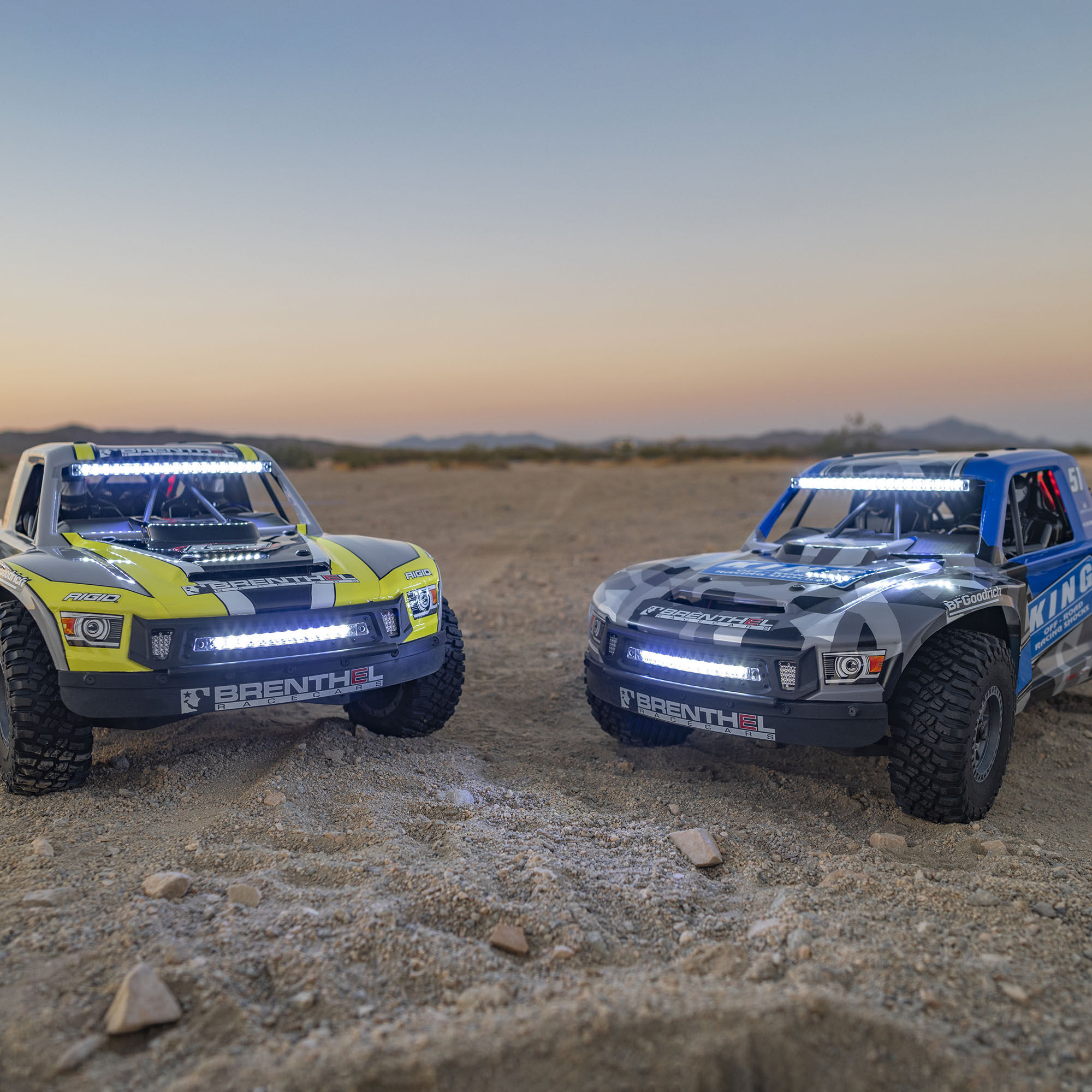 Losi 1/6 Super Baja Rey King Shocks 8S 4X4 RTR Brushless Desert Truck, Blue