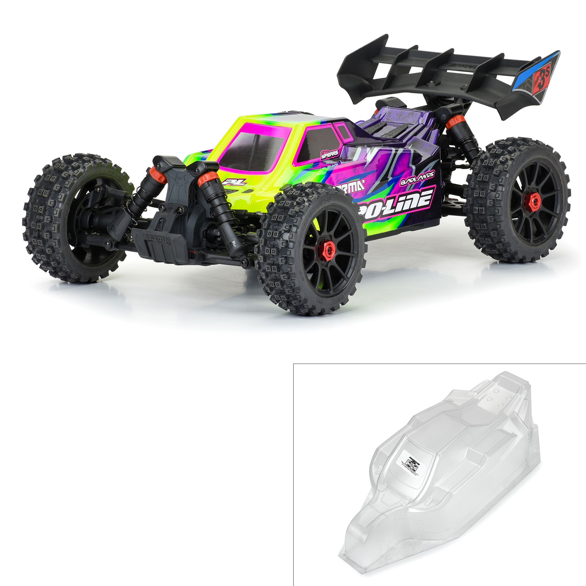 Pro-Line Racing 1/8 Axis Clear Body: Typhon 223S