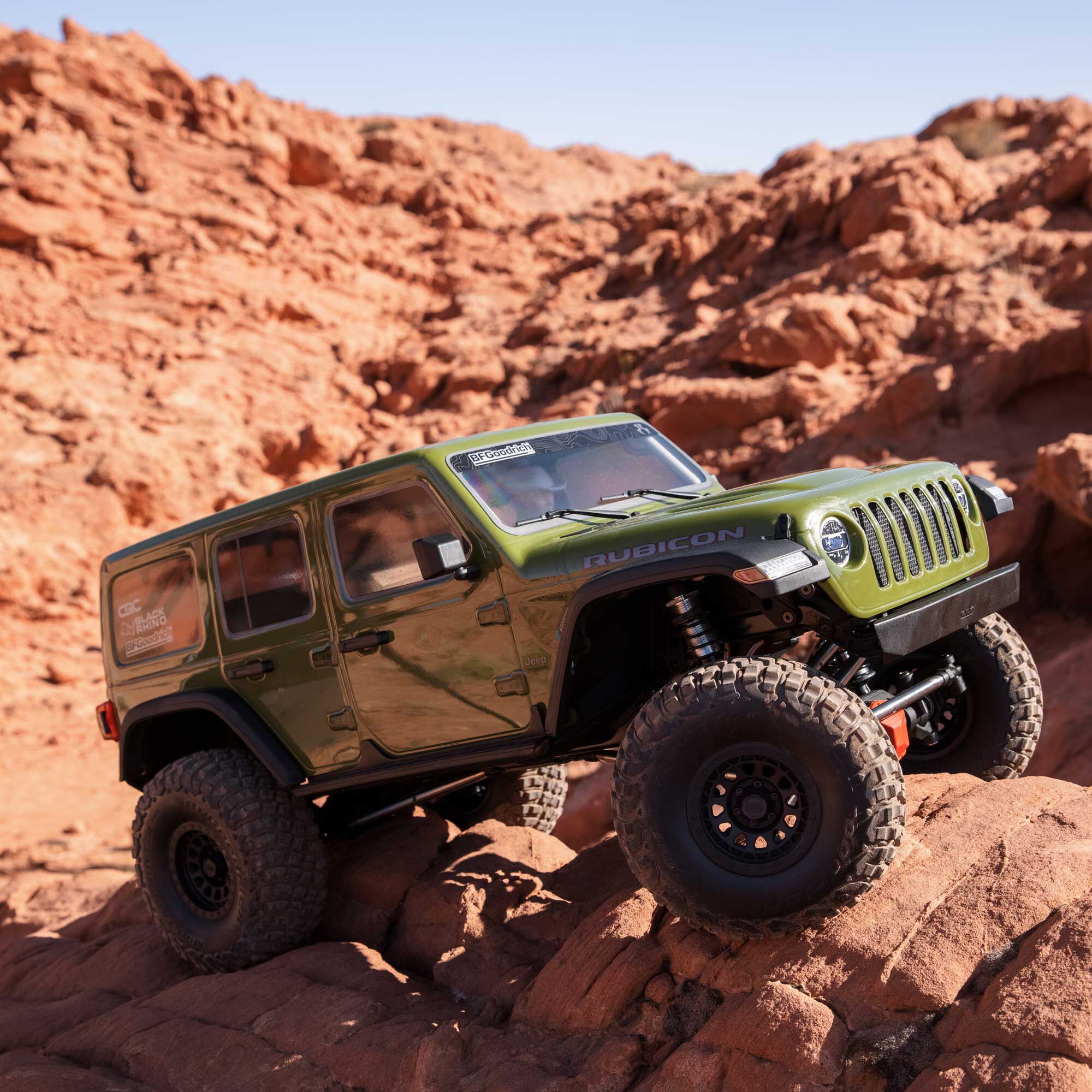 Axial 1/6 SCX6 Jeep JLU Wrangler 4X4 RTR Brushed Rock Crawler, Green