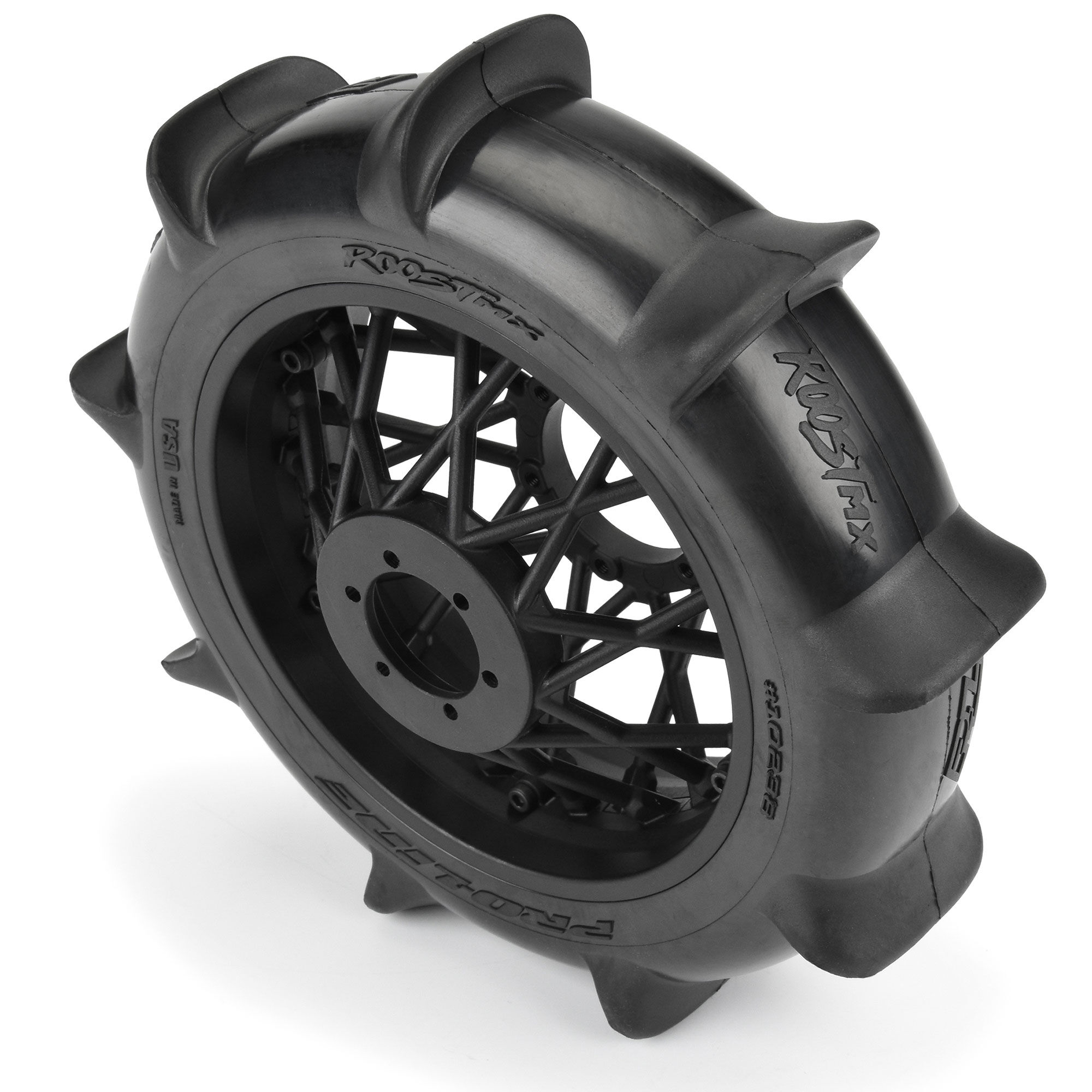 Pro-Line Racing 1/4 Roost MX Sand/Snow Paddle Rear Tire MTD Black (1): PROMOTO-MX