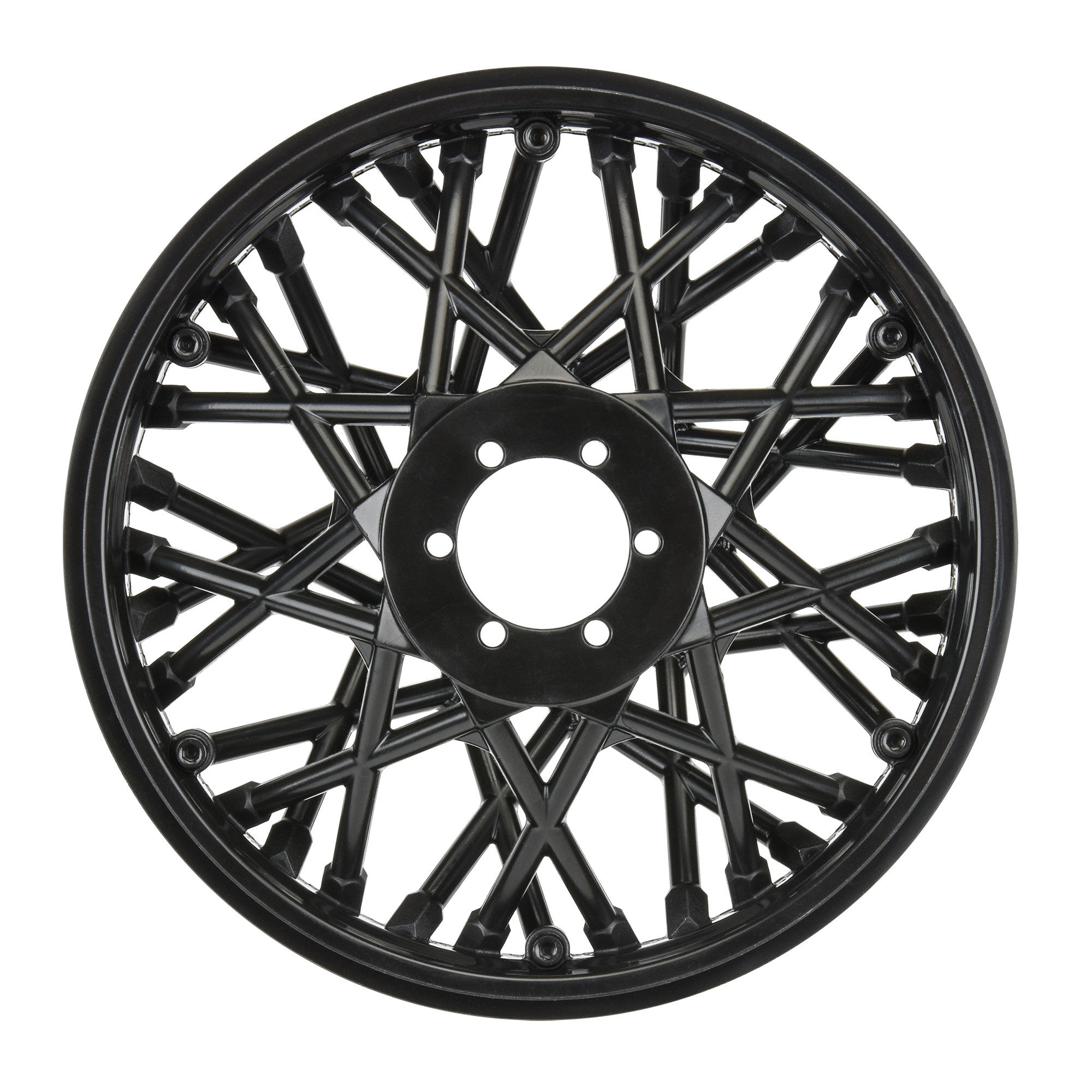Pro-Line Racing 1/4 Bullyspoke V2 Bead Rear Wheel Black: Promoto-MX
