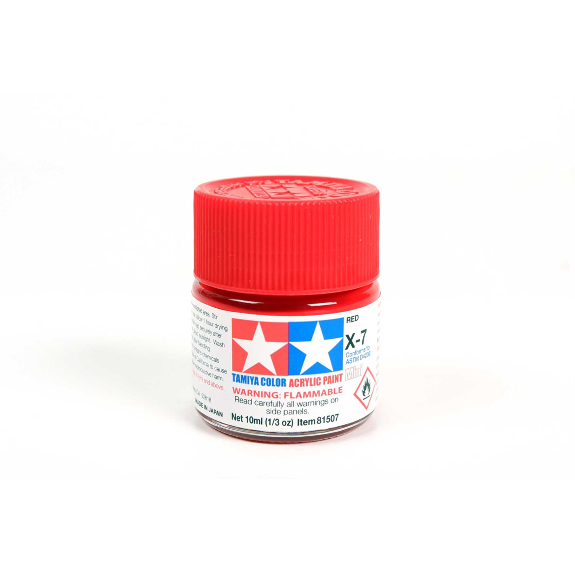 Tamiya Acrylic Mini X7, Red