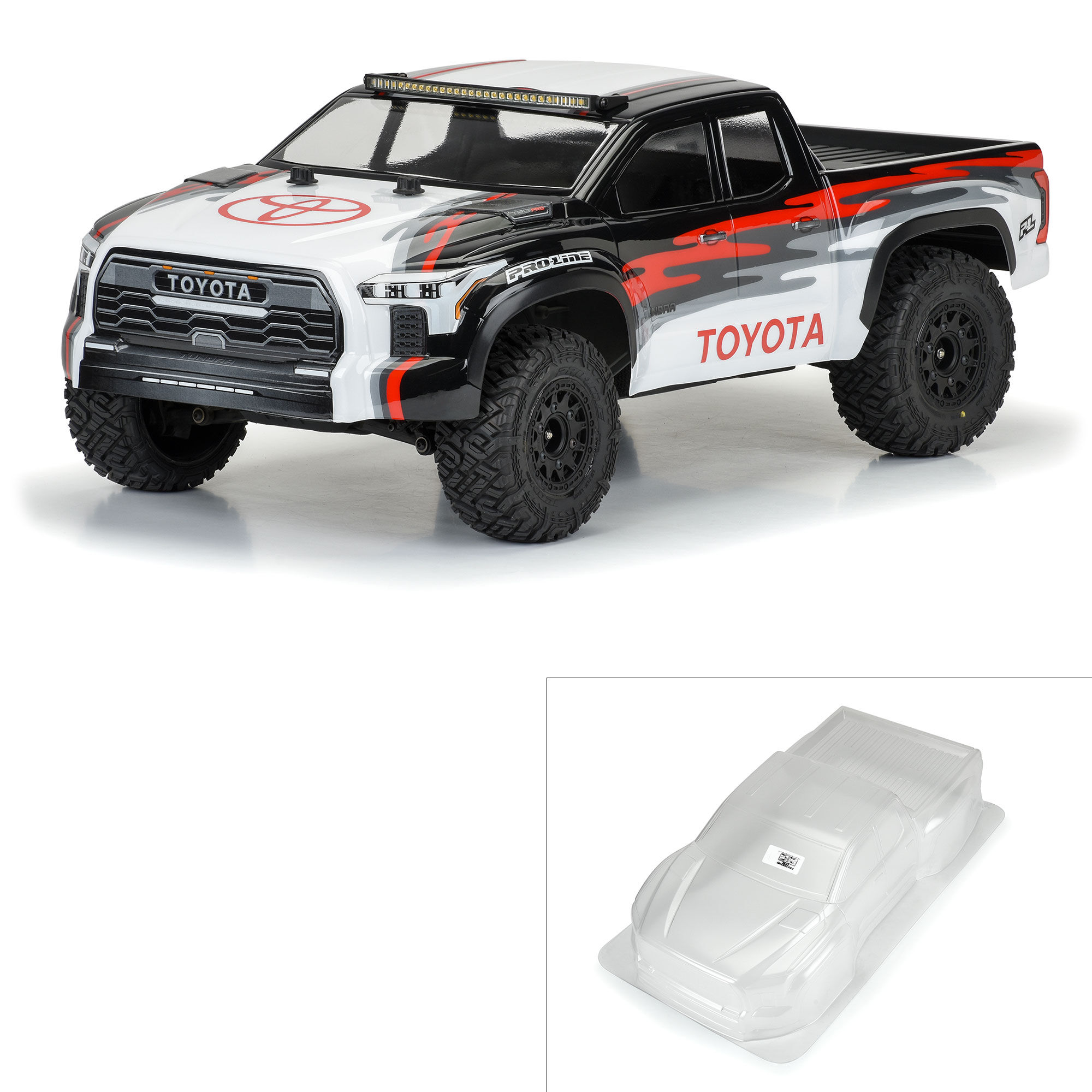 Pro-Line Racing 1/10 2023 Toyota Tundra TRD Pro Clear Body: Short Course