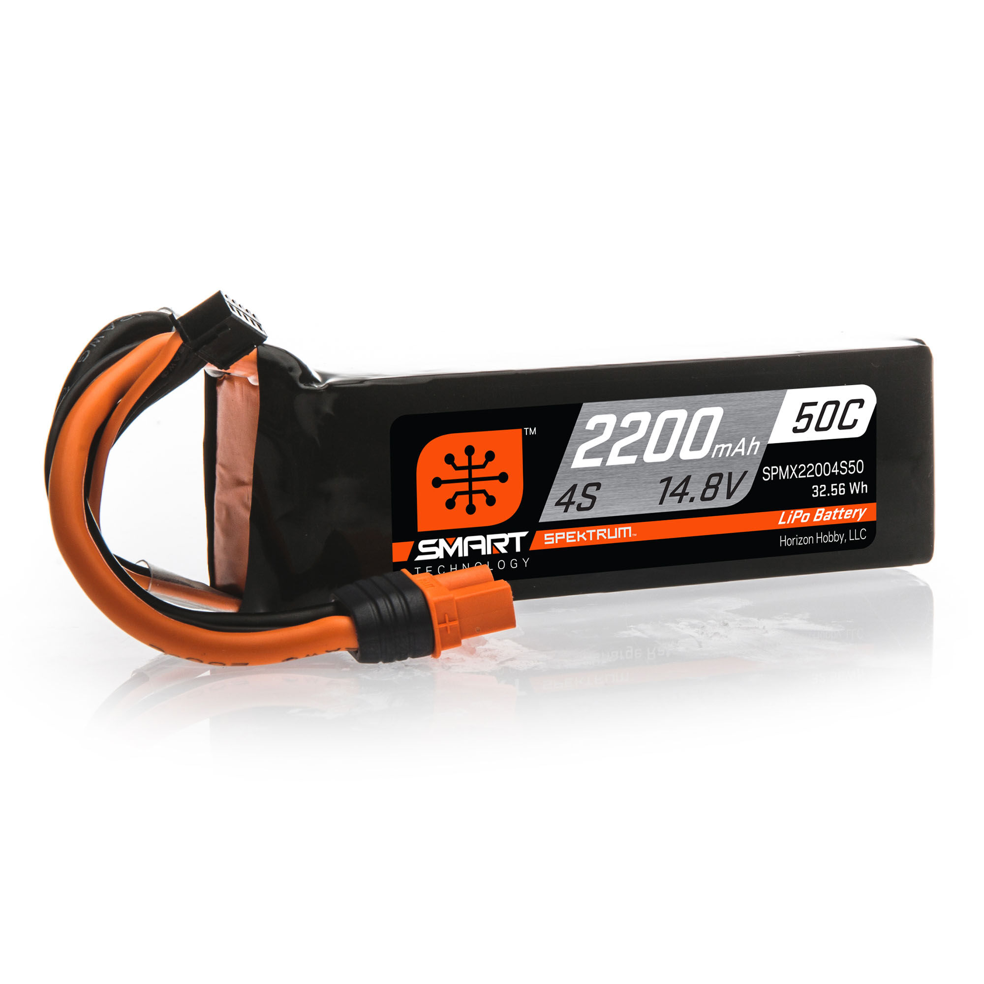 Spektrum Accessories 14.8V 2200mAh 4S 50C Smart LiPo Battery: IC3