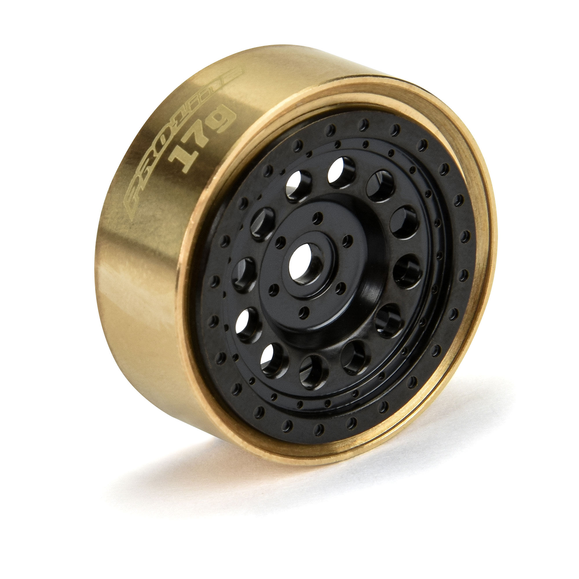 Pro-Line Racing 1/24 Rock Shooter Brass F/R 1.0" 7mm Crawler Wheels (2) Black