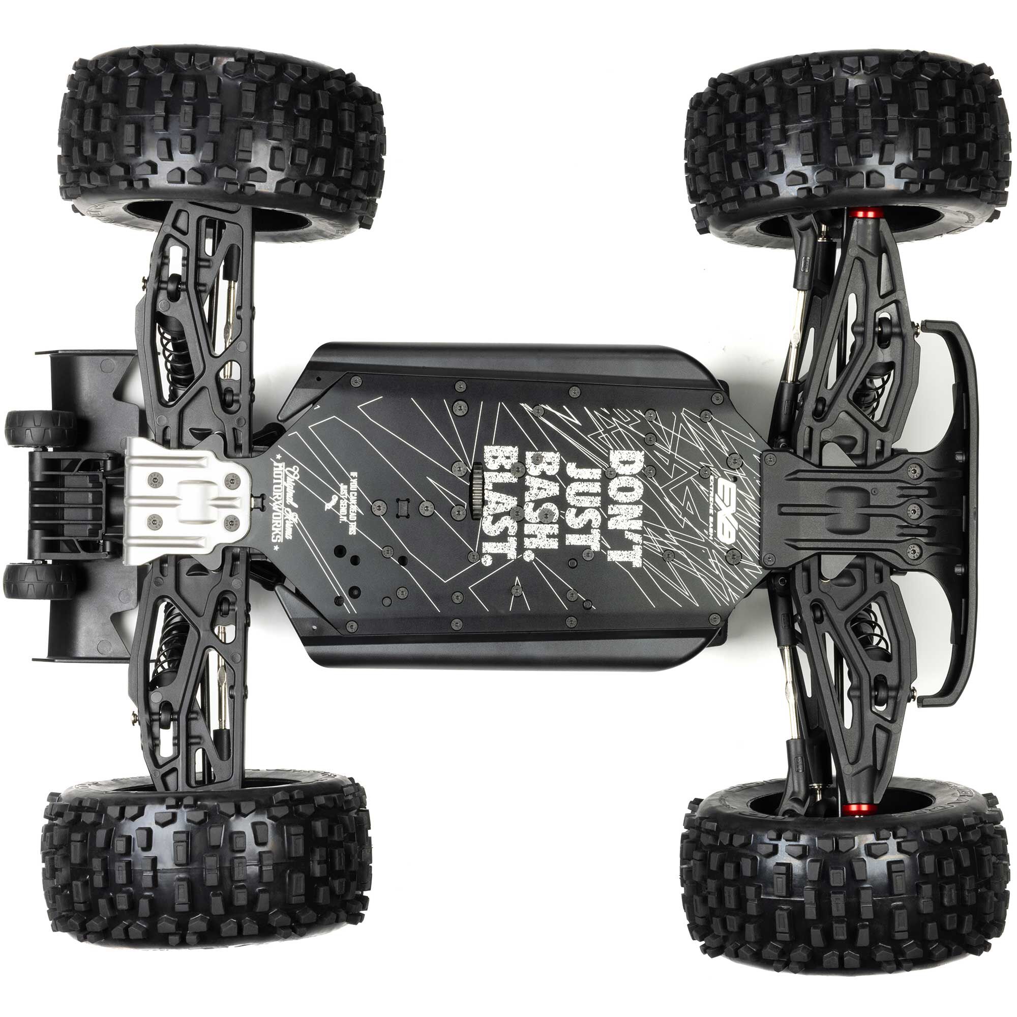 ARRMA 1/8 NOTORIOUS 6S 4X4 RTR Brushless Stunt Truck, Black