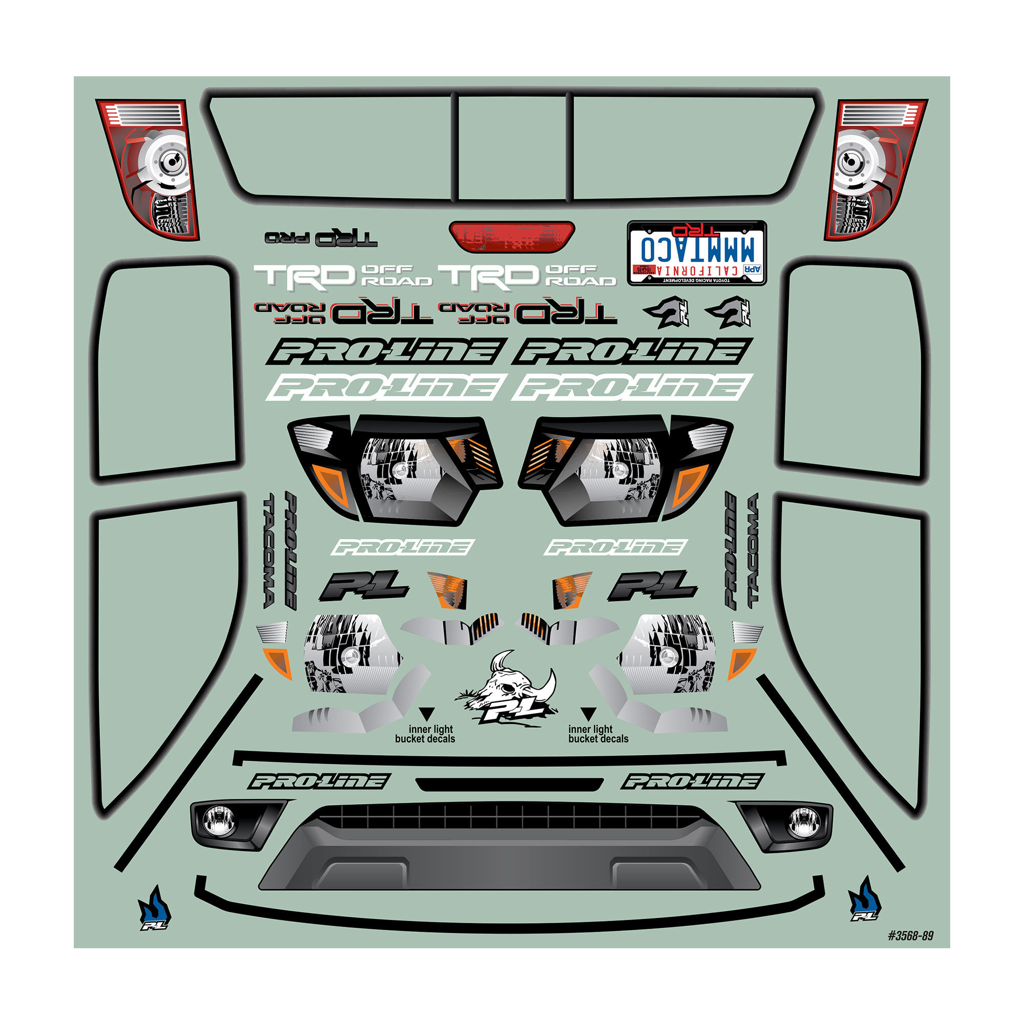 Pro-Line Racing 1/10 2015 Toyota Tacoma TRD Pro Clear Body 12.3" (313mm) Wheelbase: Crawlers