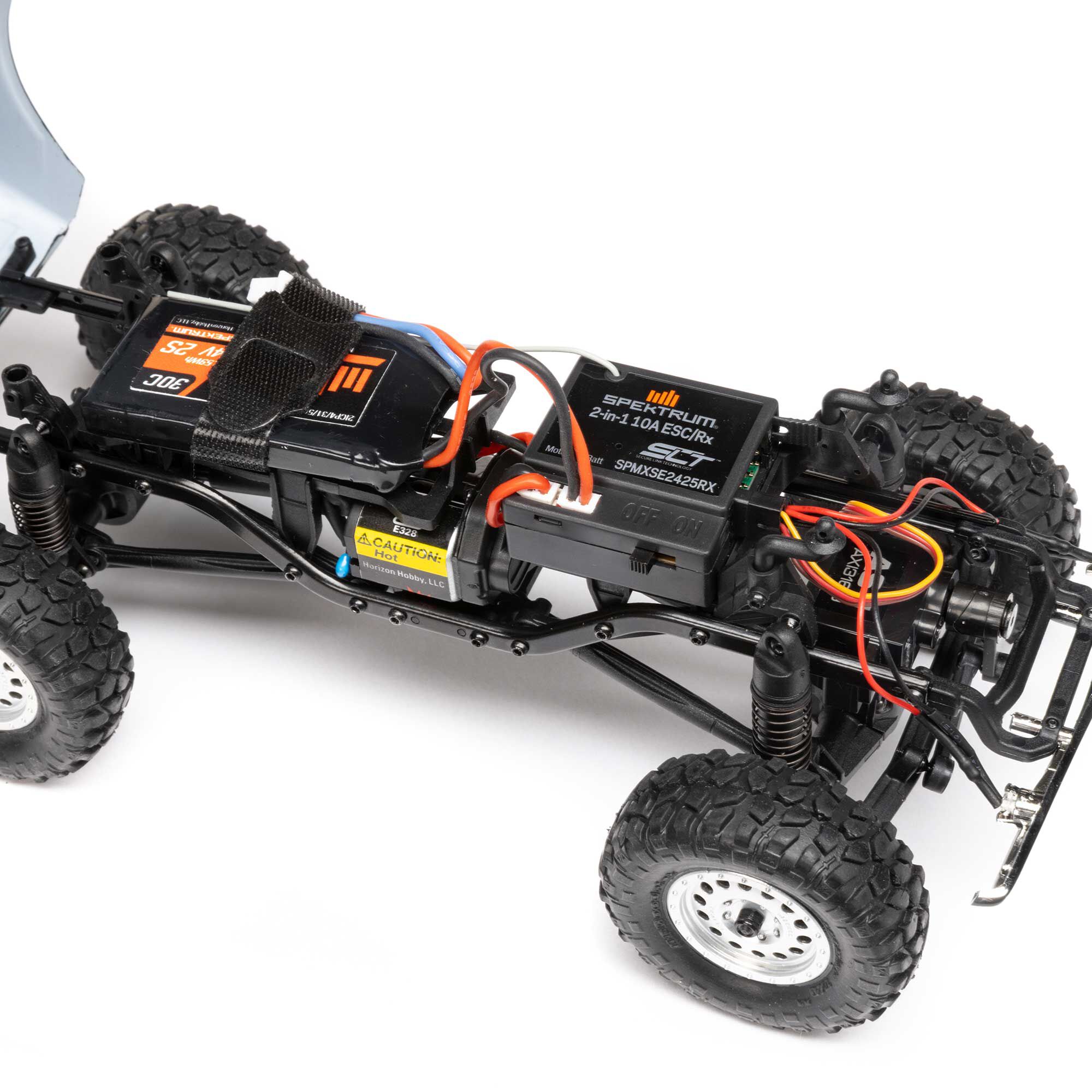 Axial 1/24 SCX24 1967 Chevrolet C10 4X4 RTR Brushed Rock Crawler (Battery & Charger Included), Orange