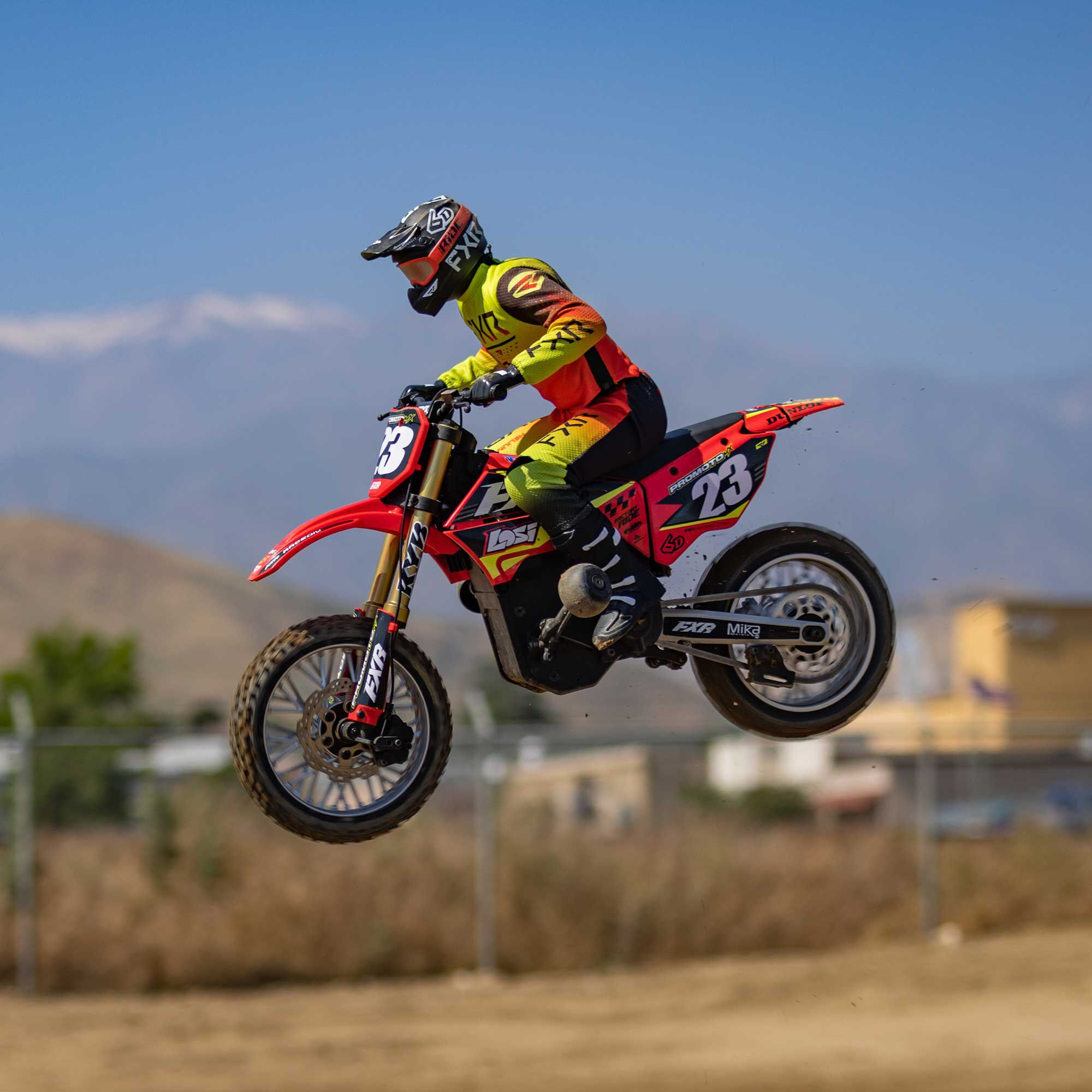 Losi 1/4 Promoto-MX FXR 2S RTR Brushless Motorcycle, Red