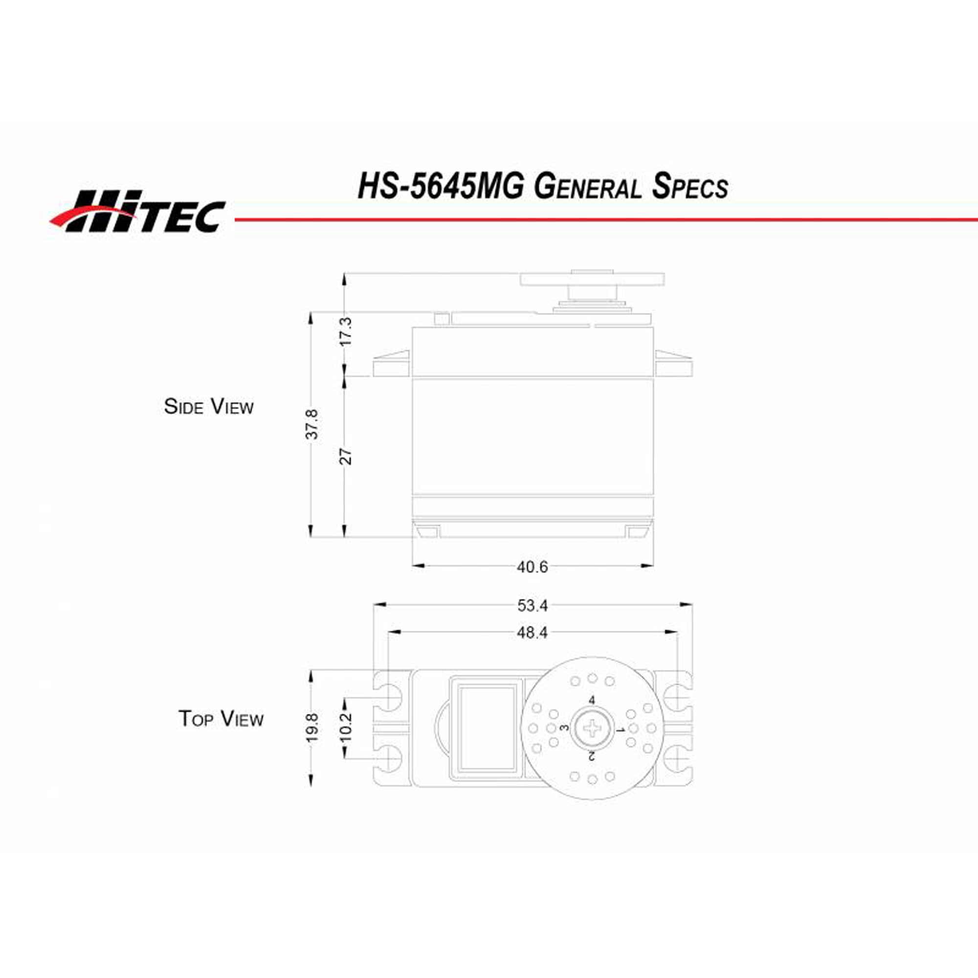 Hitec RCD Inc. HS-5645MG Standard Digital High Torque Metal Gear Servo