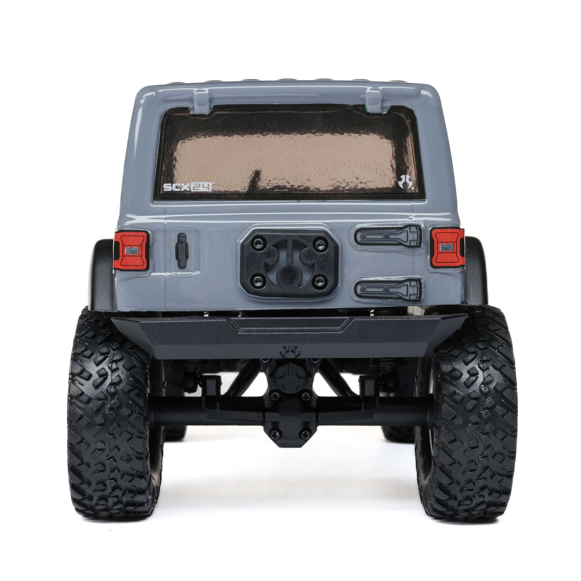 Axial 1/24 SCX24 2019 Jeep Wrangler JLU CRC 4X4 RTR Brushed Rock Crawler (Battery & Charger Included), Gray
