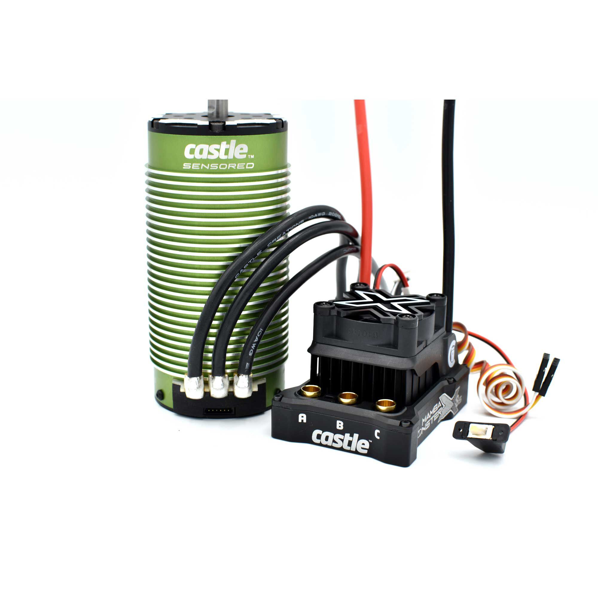 Castle Creations 1/6 Mamba Monster X 8S Brushless ESC / 2028-800Kv Sensored Motor Combo