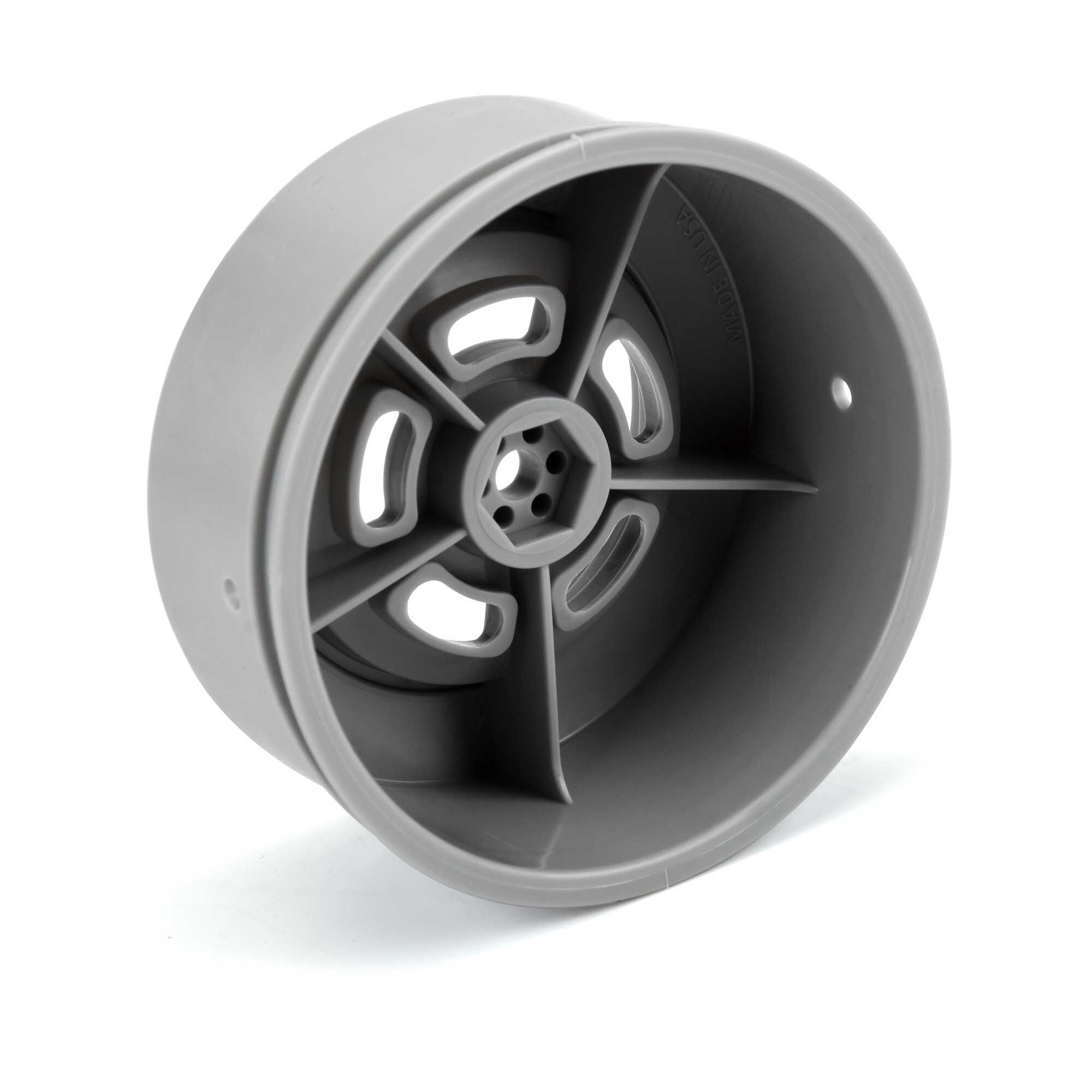 Pro-Line Racing 1/10 Slot Mag Drag Spec Rear 2.2"/3.0" 12mm Drag Wheels (2) Gray