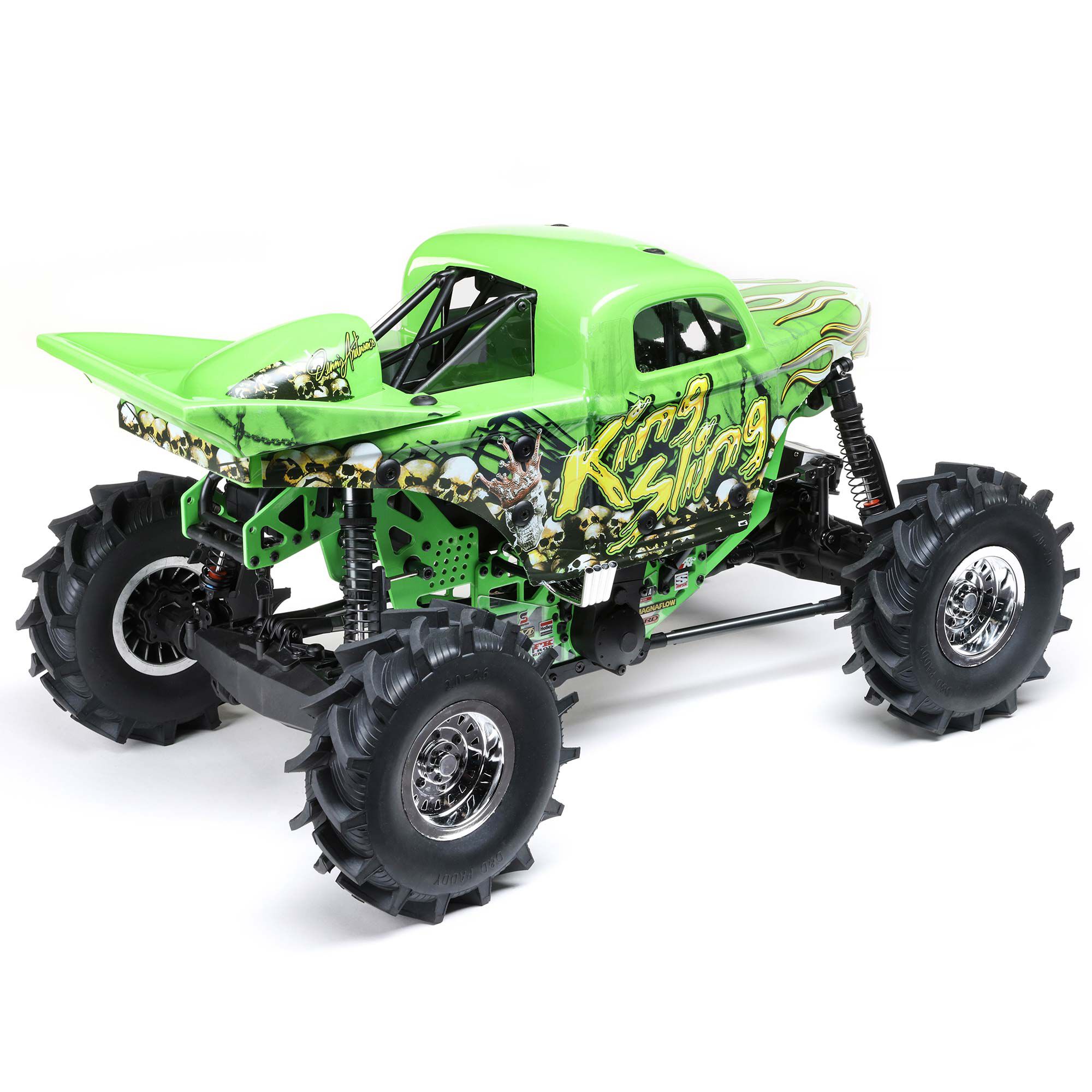 Losi 1/8 LMT Mega Truck King Sling 4S 4X4 RTR Brushless Mega Truck, Green