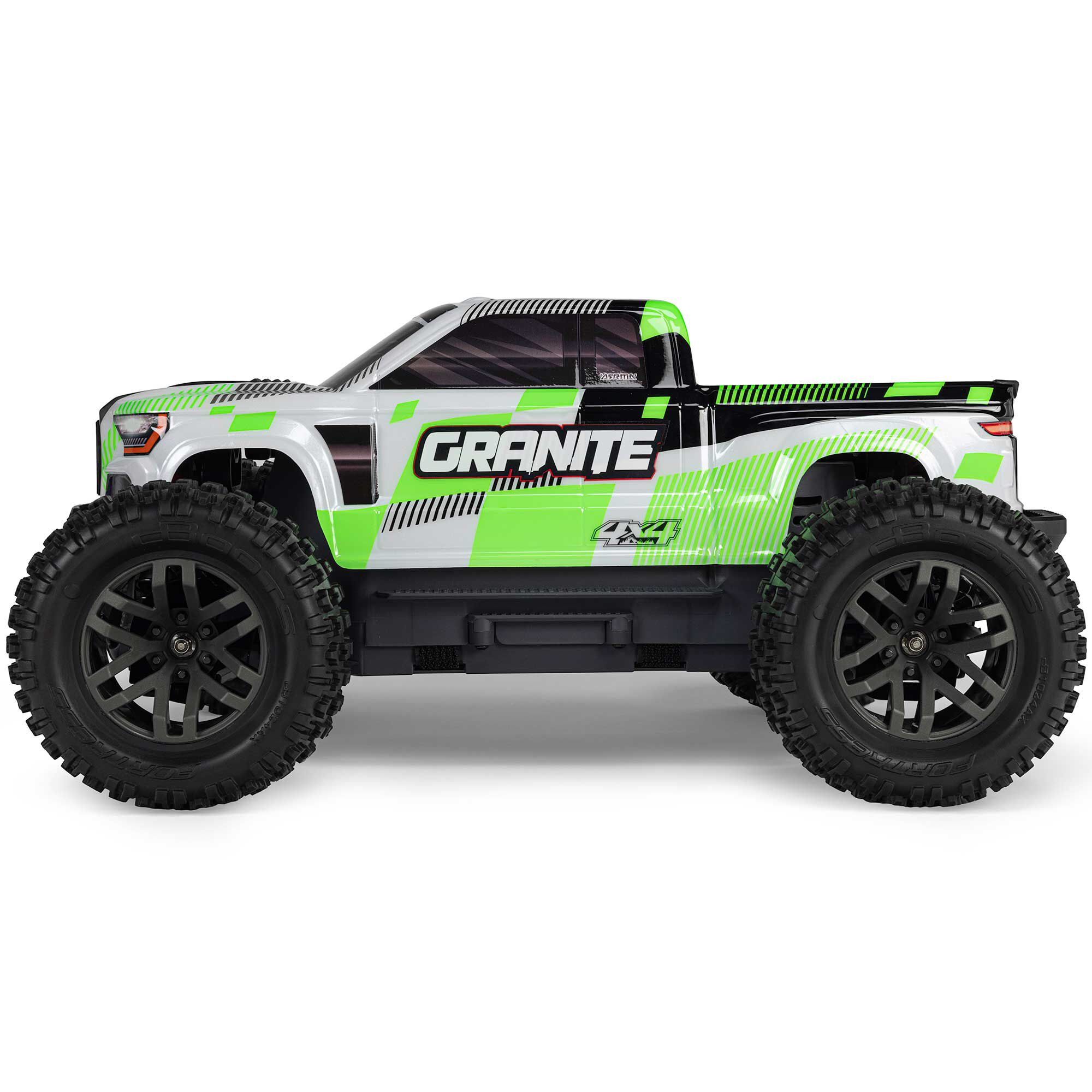 ARRMA 1/10 GRANITE MEGA 665 4X4 RTR Brushed Monster Truck, Green