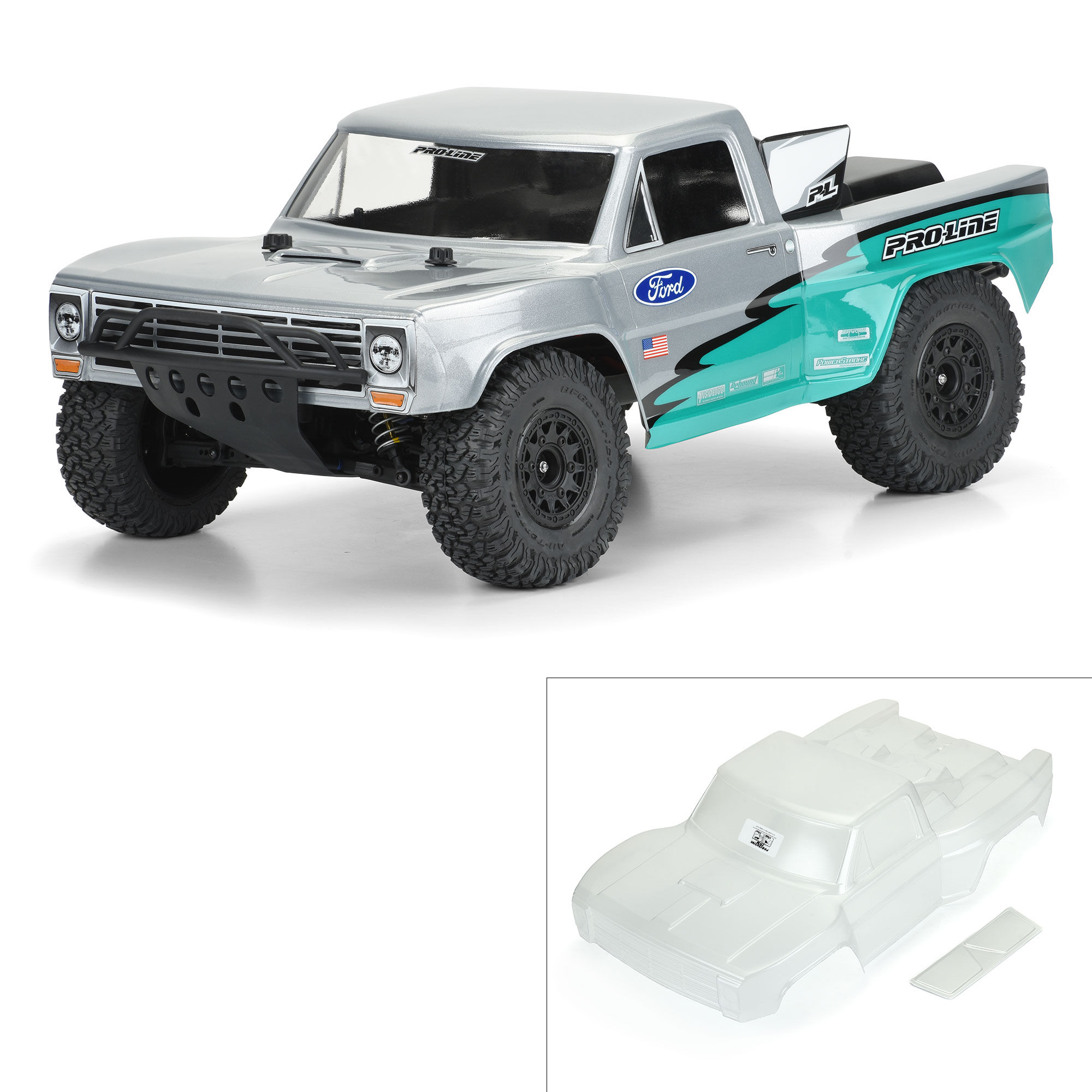 Pro-Line Racing 1/10 Pre-Cut 1967 Ford F-100 Race Truck Clear Body: Short Course