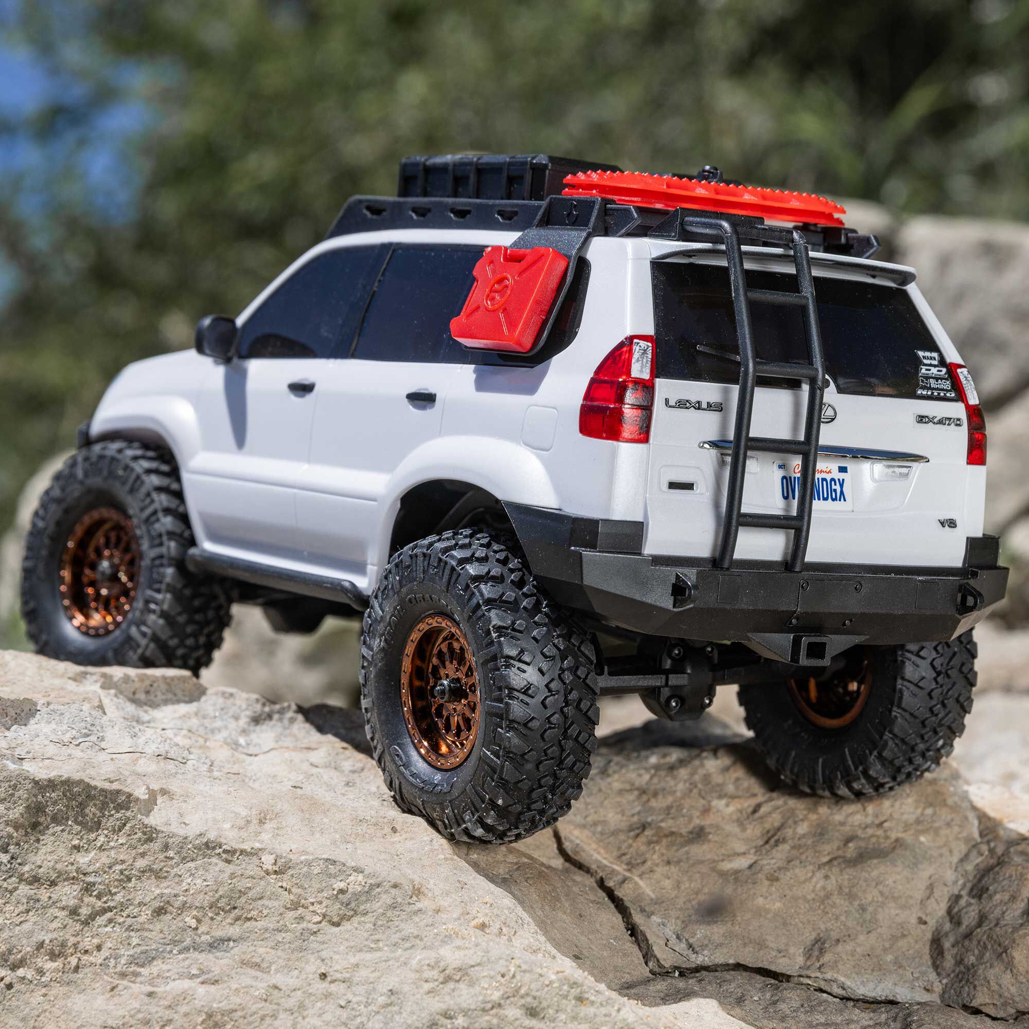 Axial 1/24 SCX24 Lexus GX 470 4X4 RTR Brushed Rock Crawler (Battery & Charger Included), White
